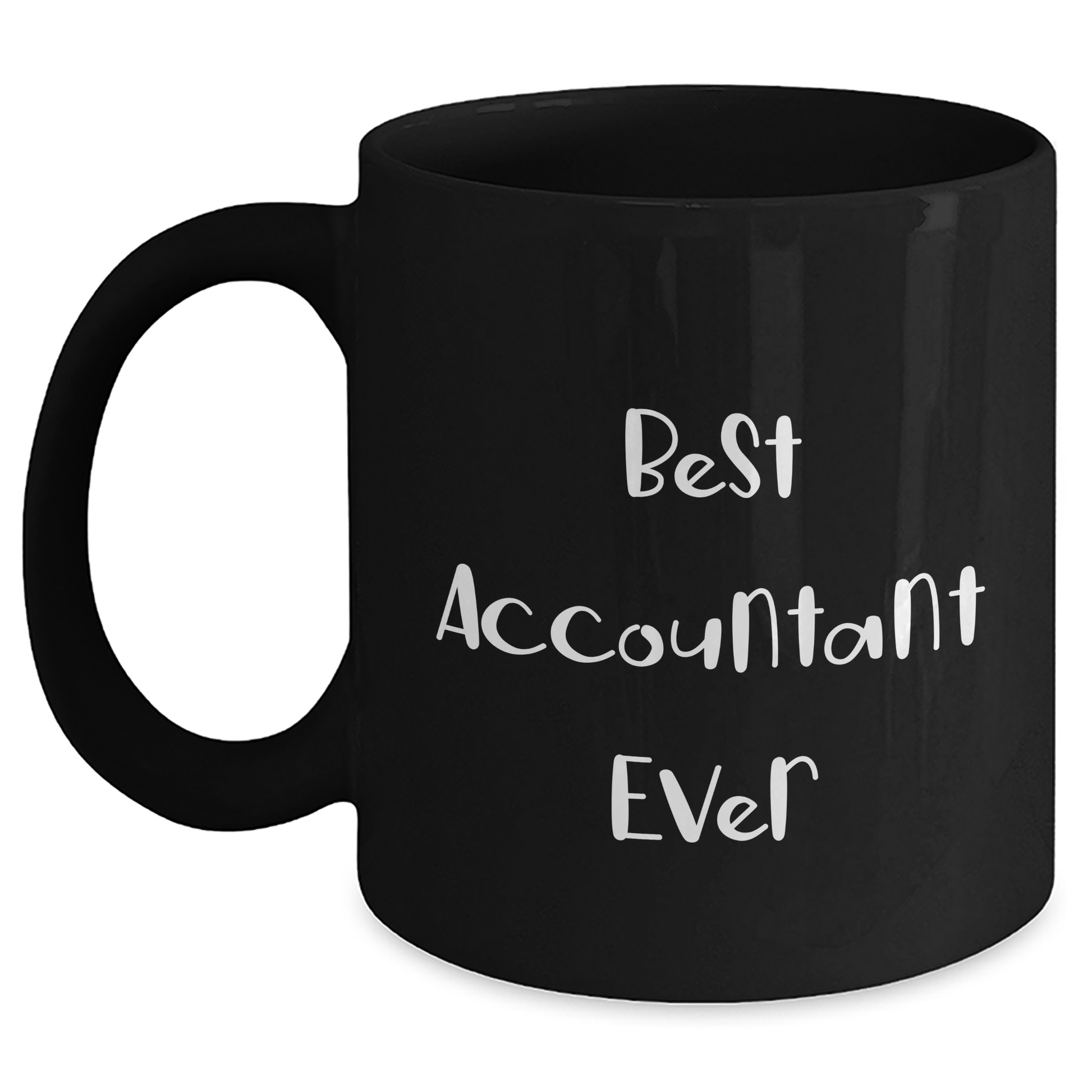 Funny Accountant Gifts from Friends - 'Best Accountant Ever' Black Coffee Mug for Graduation - Main