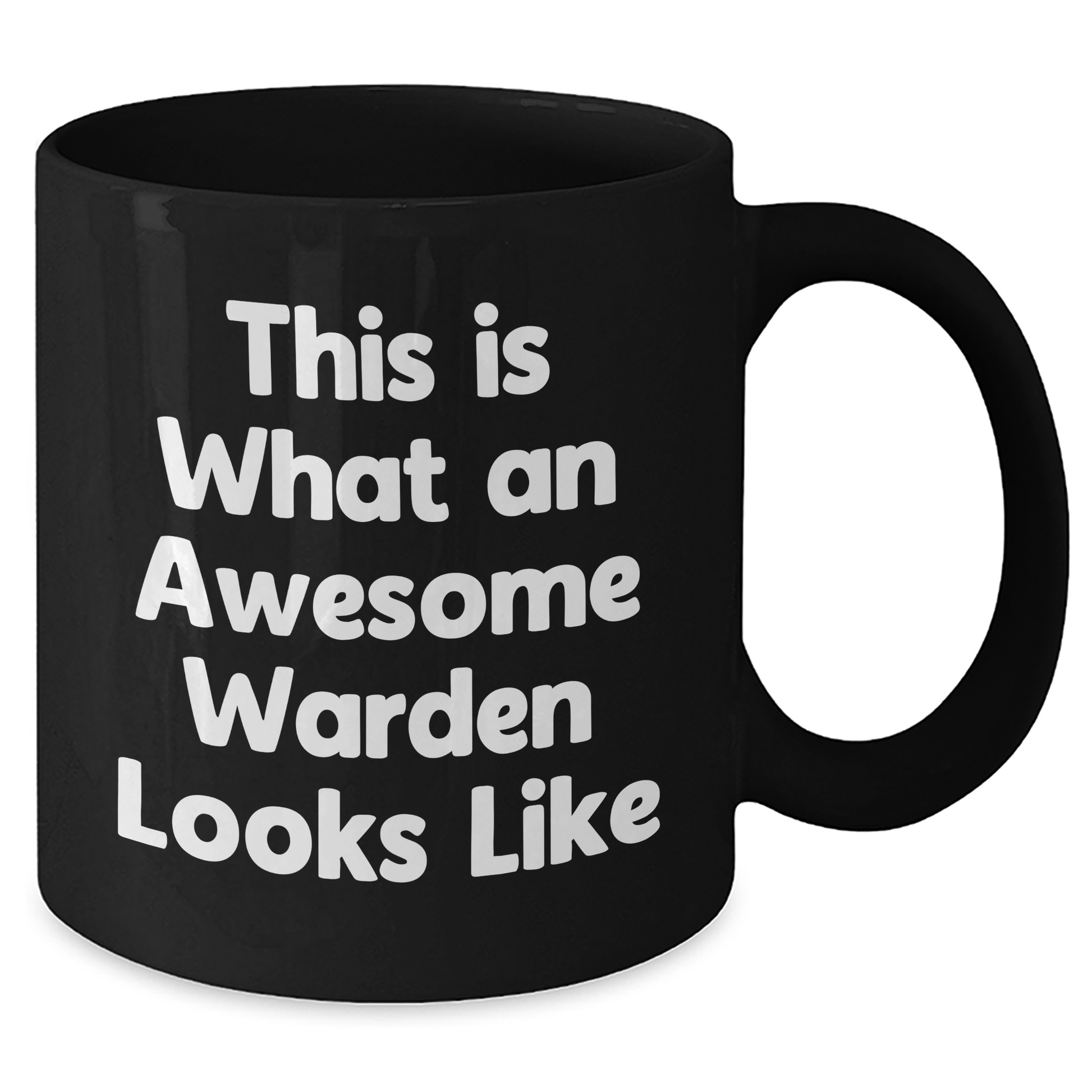 Funny Warden Gifts from Friends - Inspirational Black Coffee Mug for Graduation, 'This Is What An Awesome Warden Looks Like' Quote, Gifts for Warden, Men, Women, Coworkers, Family - Additional