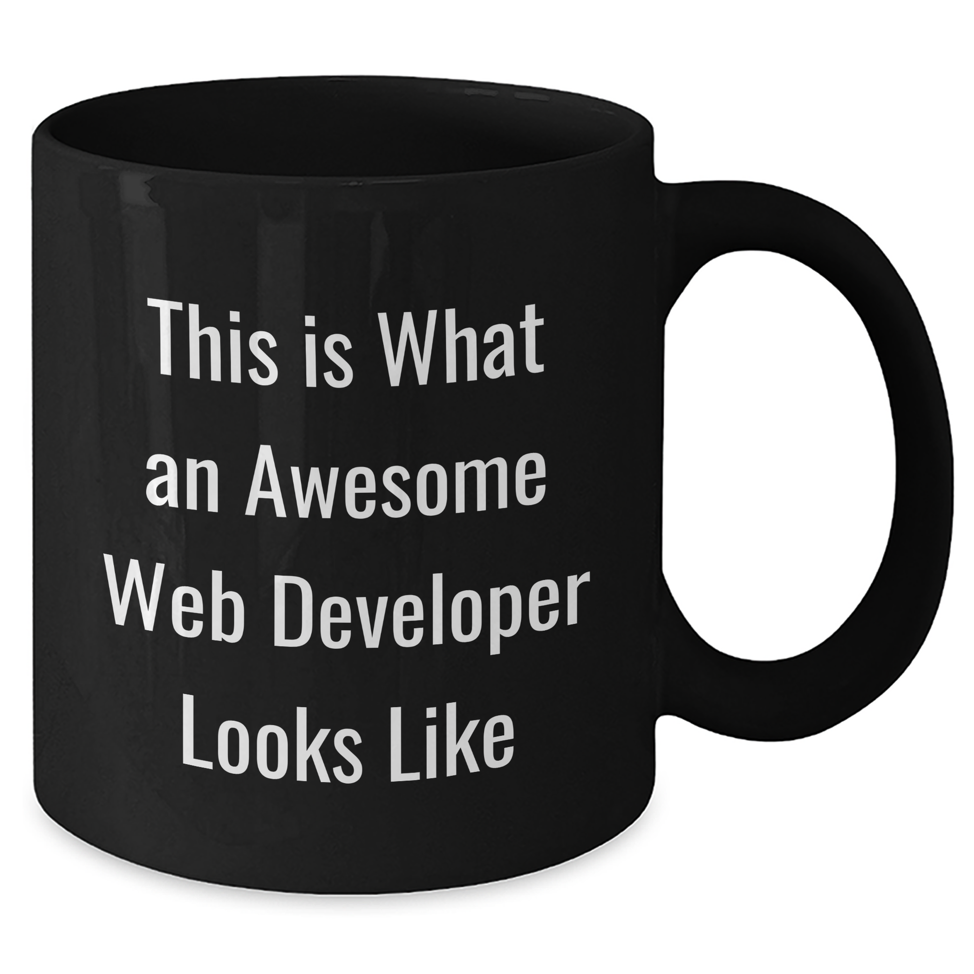 Inspirational Web Developer Gifts from Men to Friends - 'This Is What An Awesome Web Developer Looks Like' Funny Black Coffee Mug for Graduation - Additional