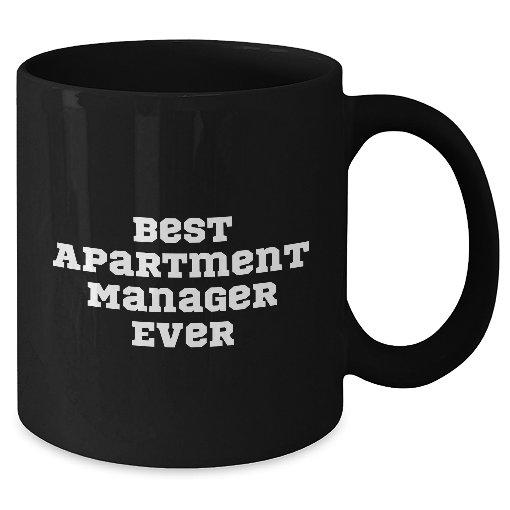 Funny Best Apartment Manager Ever Black Coffee Mug Gifts from Friends for Apartment Manager Graduation Unique Gifts - Additional