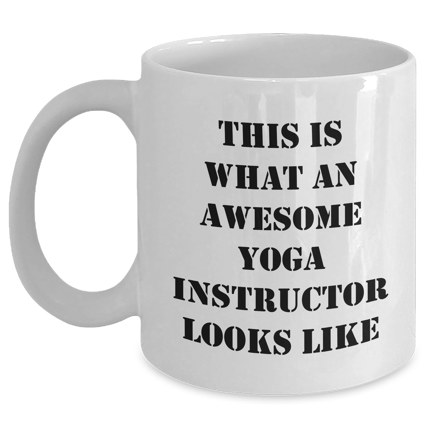 Funny Yoga Instructor Gifts from Friends, Gifts for Yoga Instructors, White Coffee Mug for Graduation - Main