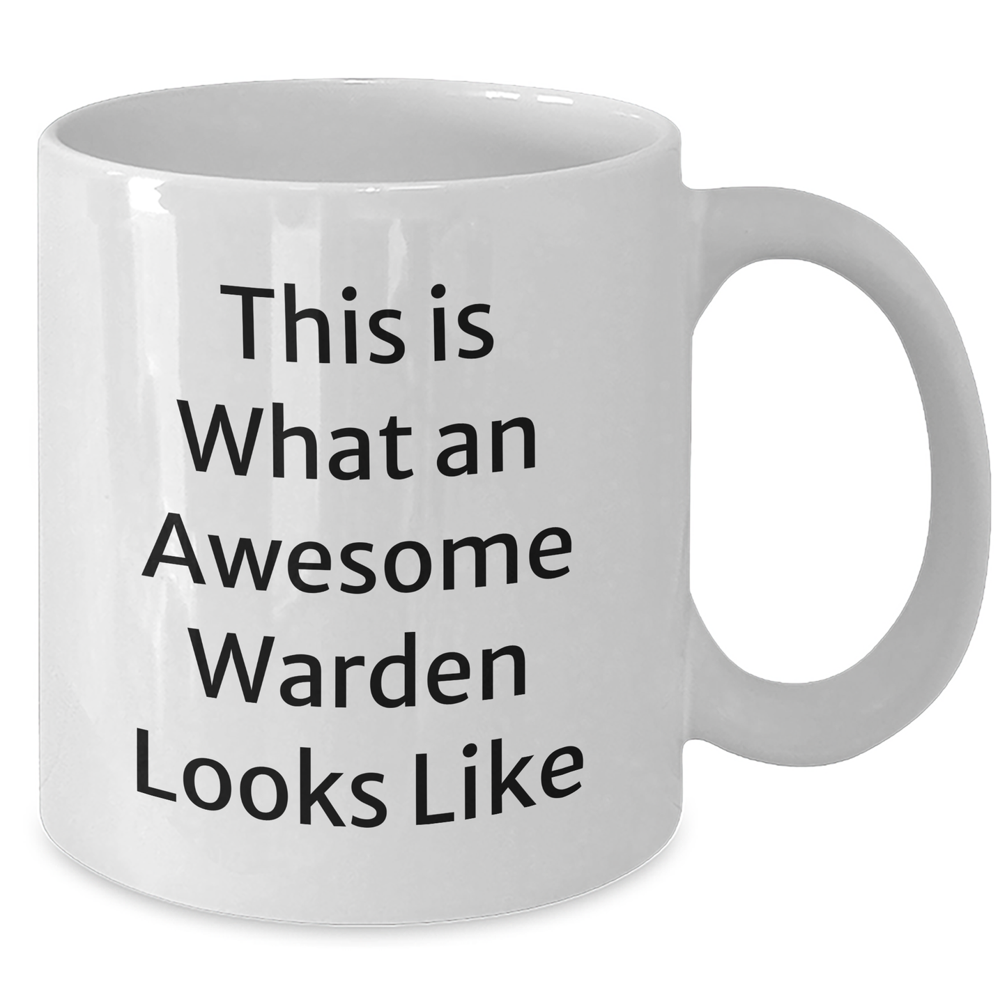 Funny Warden Gifts from Friends - White Coffee Mug for Awesome Warden - Inspirational Quote - Graduation Unique Gifts - Additional