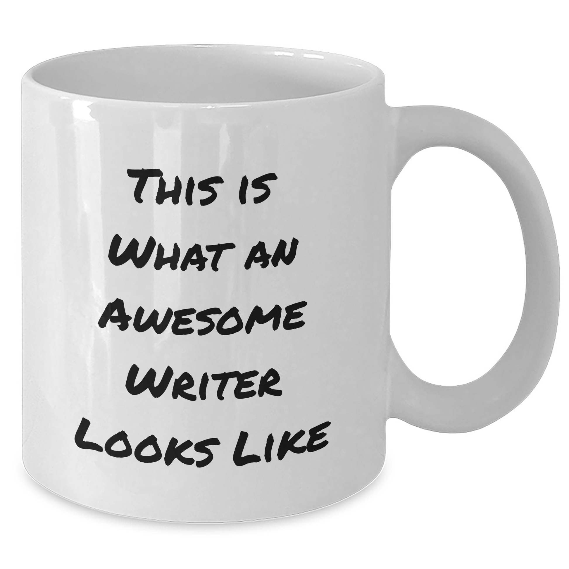 Writer Humor Gifts from Friends for Awesome Writer Graduation White Coffee Mug, Funny Quote - Additional