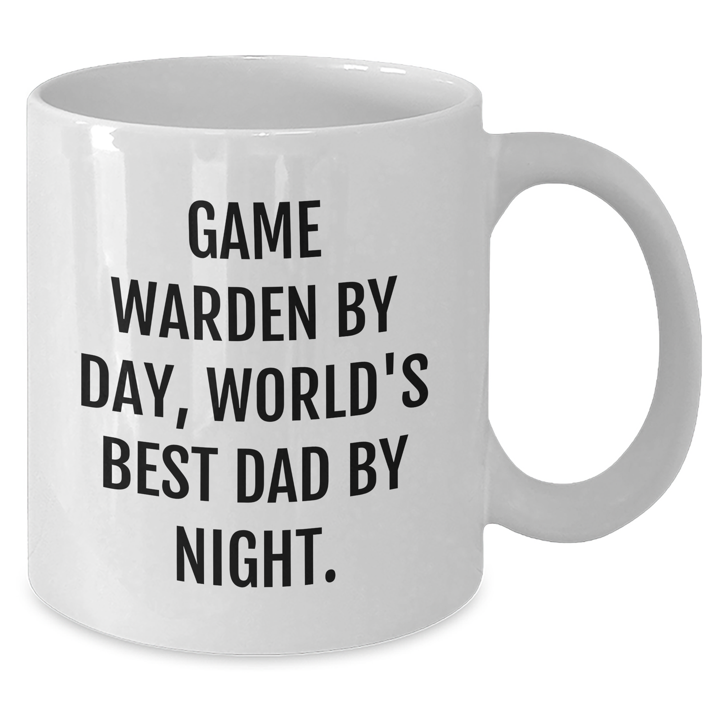 Game Warden Humor Coffee Mug, Funny Gifts from Dad to Men, Best Graduation Unique Gifts for World's Best Dad, Game Warden By Day, World's Best Dad By Night. - Additional