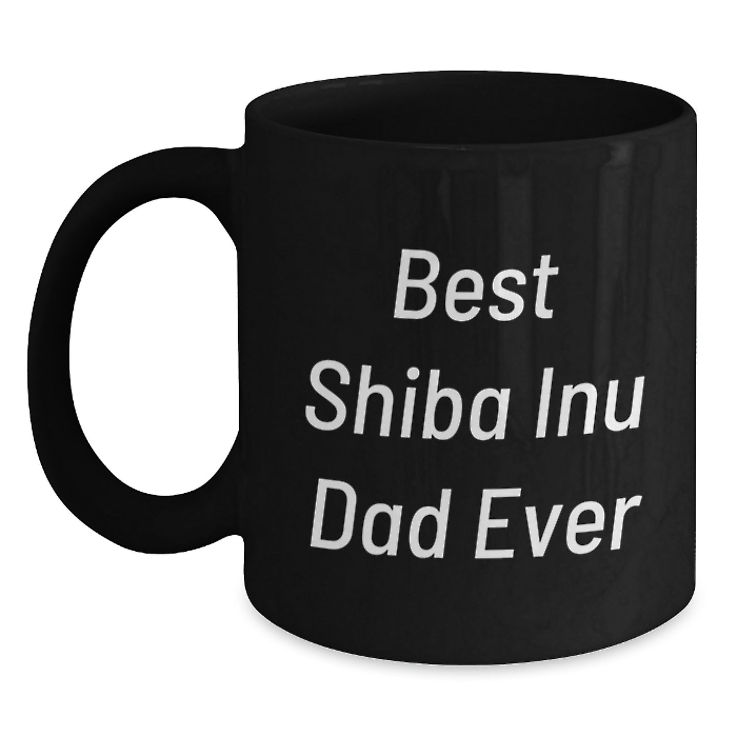 Shiba Inu Dad Ever Funny Gifts for Shiba Inu Dog Lovers Graduation Unique Black Coffee Mug from Shiba Inu Enthusiasts to Family - Main