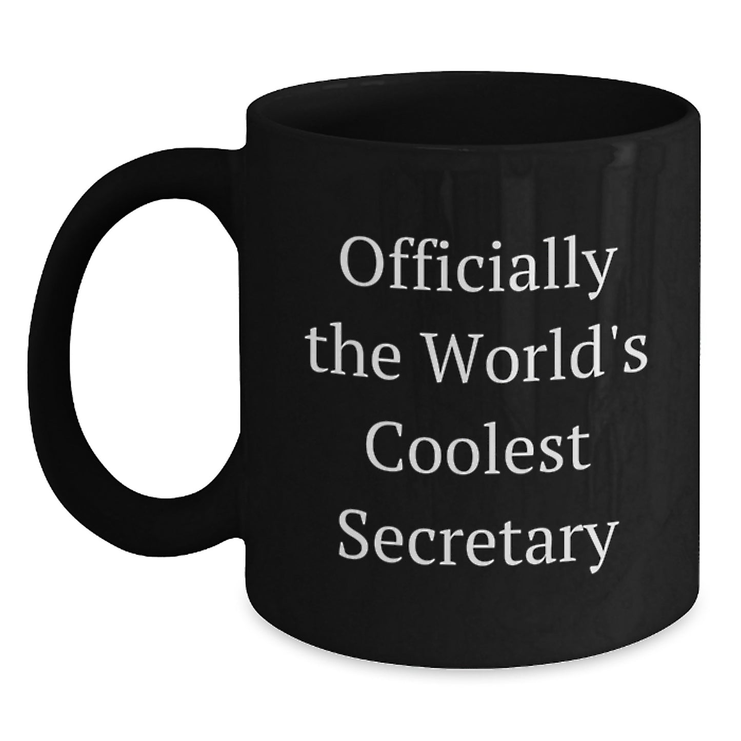 Gifts from Friends to Secretary, Funny Quote Black Coffee Mug, Birthday Unique Gifts - Main