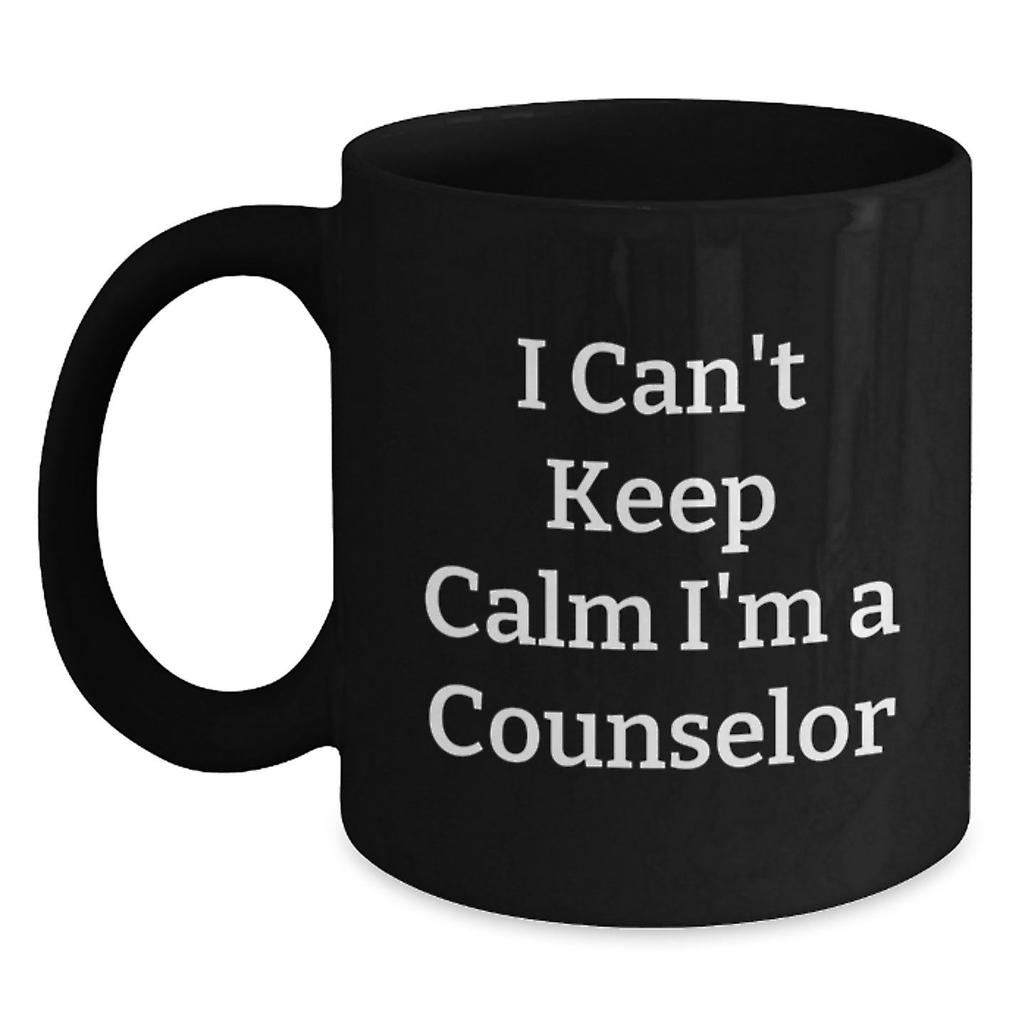 Cute Funny Black Coffee Mug - Gifts from Men - I'm A Counselor, Christmas Unique Gifts, Counselor Office Decor, Counselor Gifts for Women, Black Ceramic Mug, Microwave and Dishwasher Safe - Main