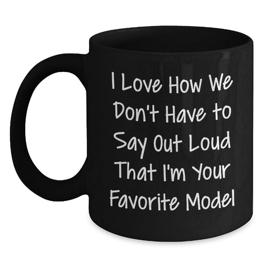 Funny Model Gifts for Men from Family, Unique Black Coffee Mugs with Inspirational Quote for Graduation - Main