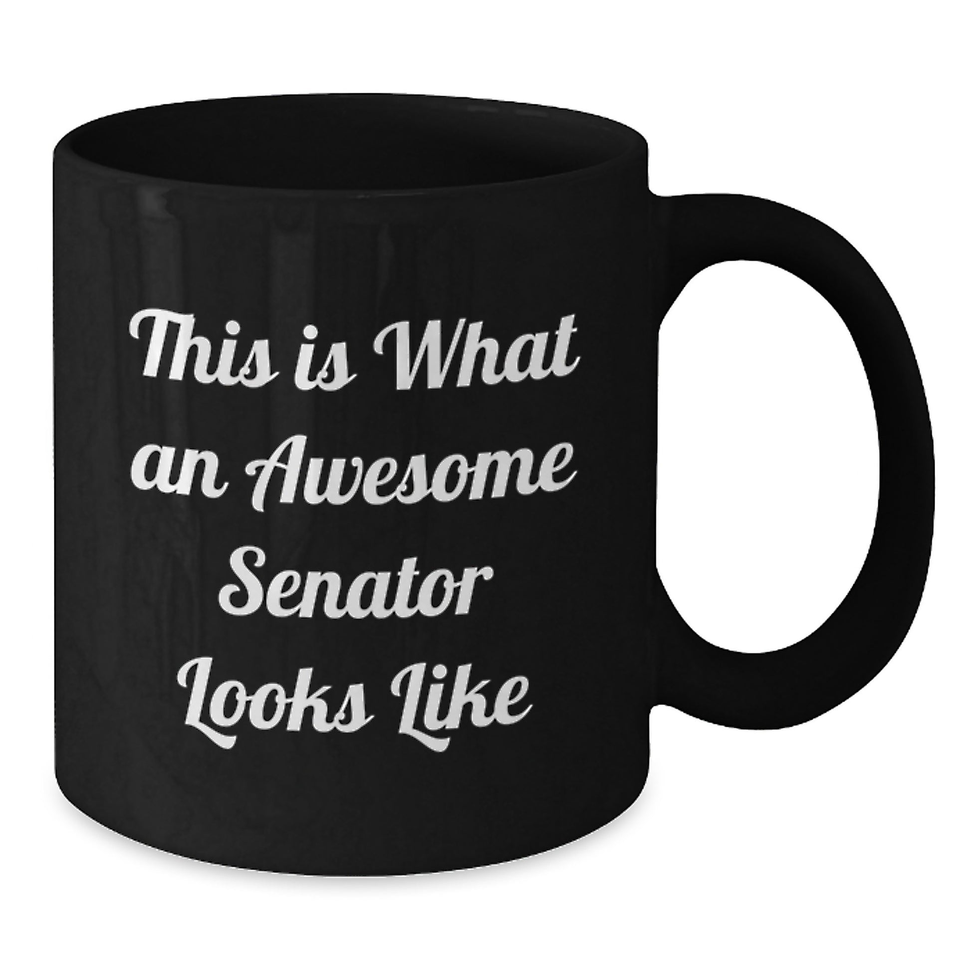 Funny Senator Gifts from Friends, Birthday Unique Gifts for Senator, Awesome Senator Looks Like Black Coffee Mug - Additional