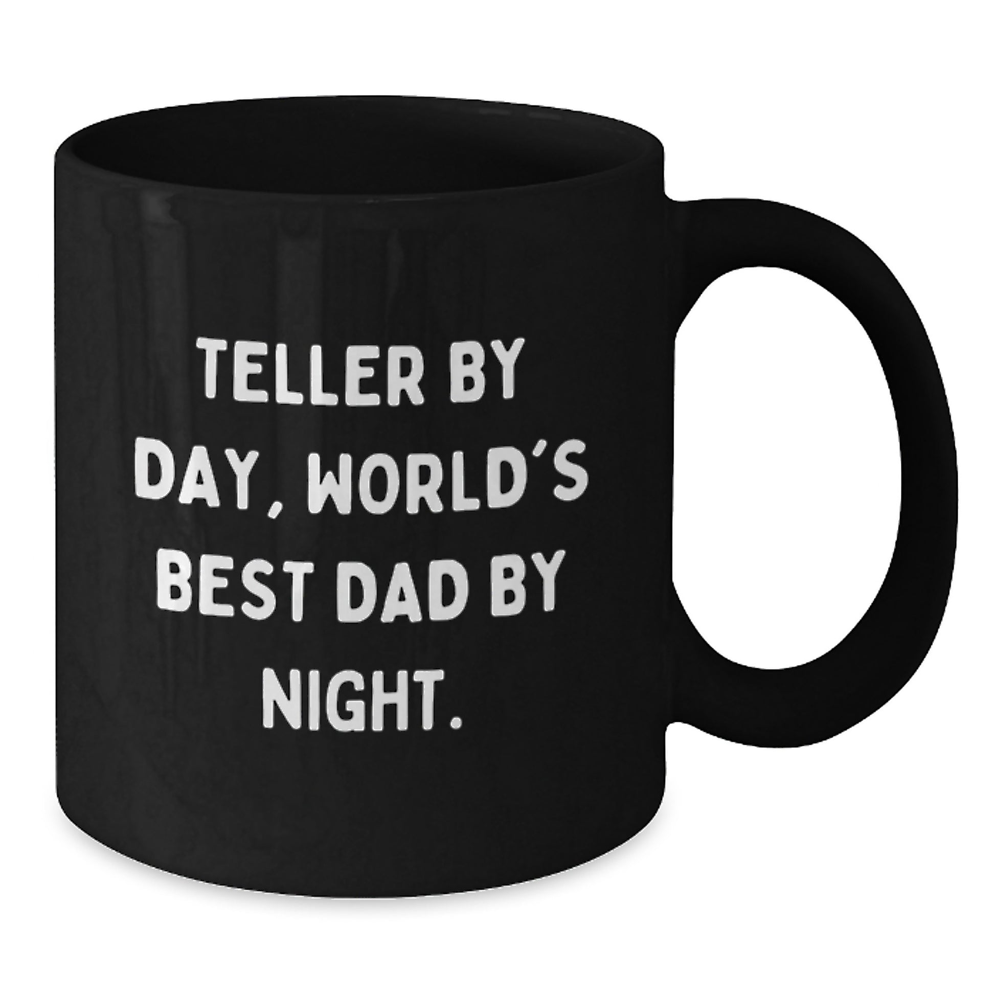 Teller By Day Funny Coffee Mug Gifts for Birthday, Black Coffee Mug for Teller Enthusiasts, Gifts from Men to Friends, Family, Coworkers - Additional