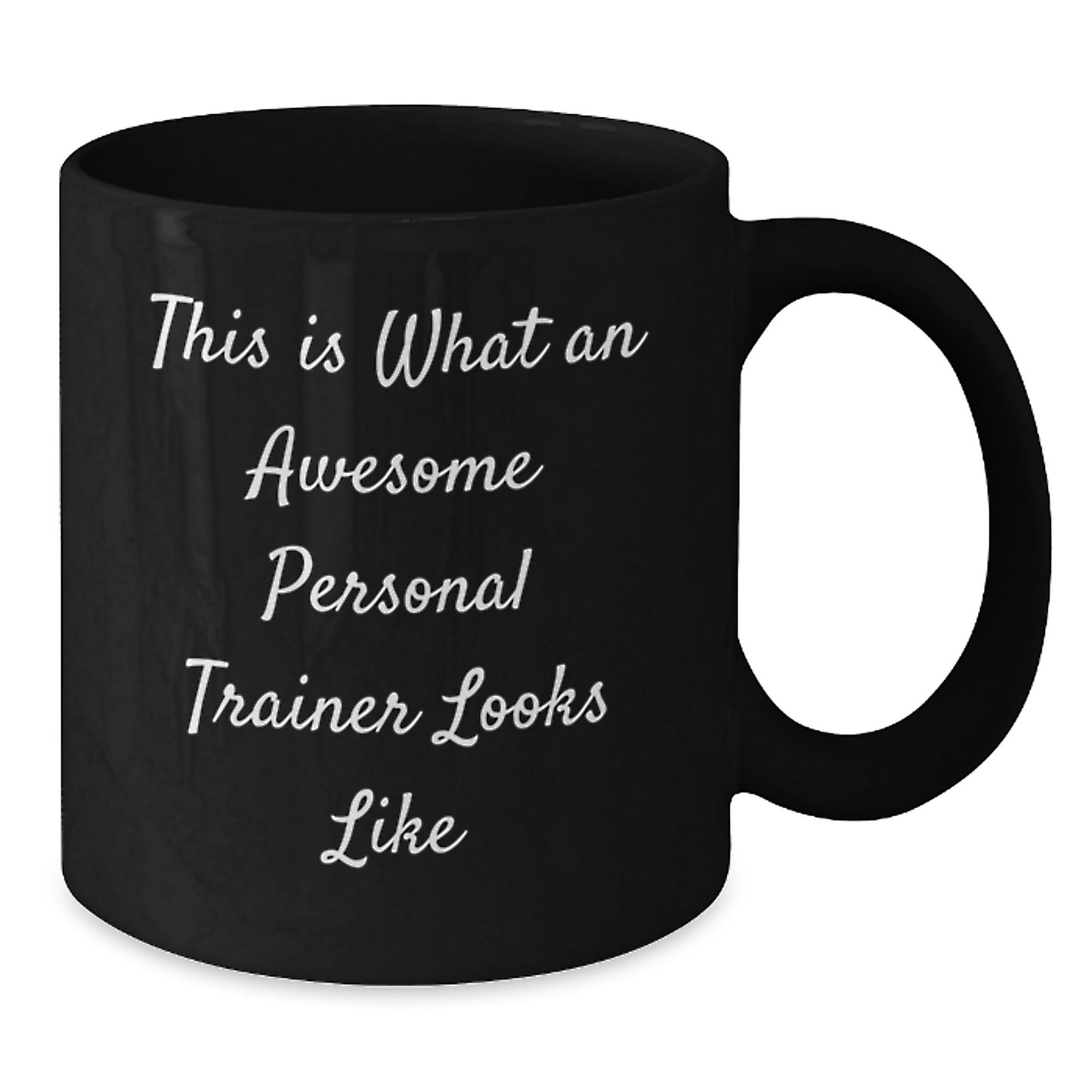Personal Trainers Rock, Funny Black Coffee Mug for Birthday Unique Gifts from Friends to Awesome Trainers, This Is What An Awesome Personal Trainer Looks Like - Additional
