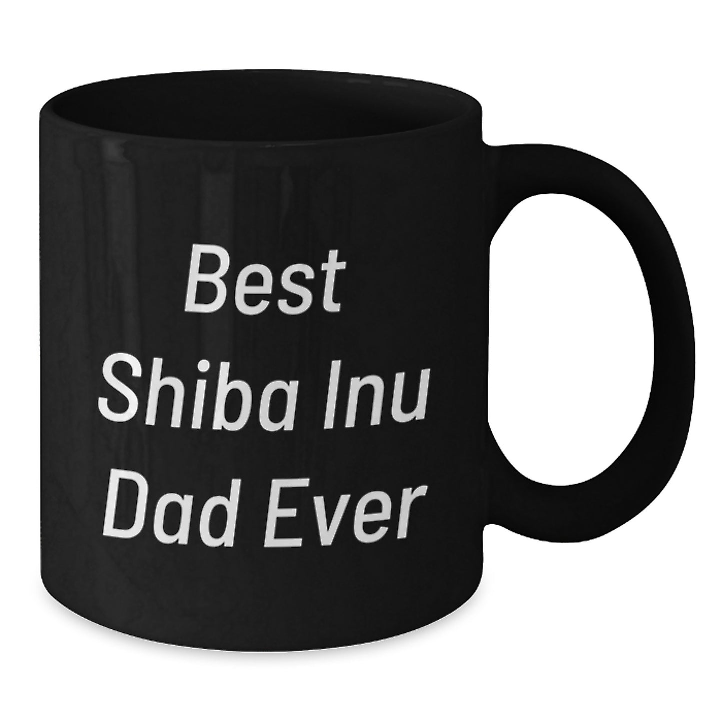 Shiba Inu Dad Ever Funny Gifts for Shiba Inu Dog Lovers Graduation Unique Black Coffee Mug from Shiba Inu Enthusiasts to Family - Additional