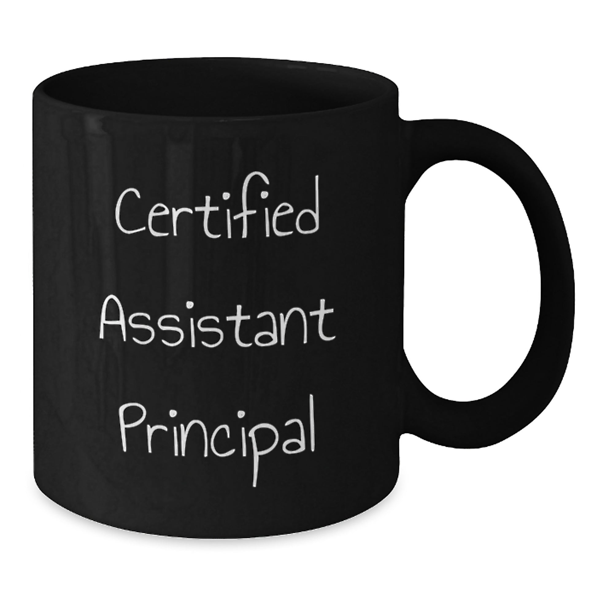 Funny Gift for Assistant Principal, 'You're Not the Boss of Me' Black Coffee Mug for Graduation, Gifts from Men to Assistant Principal - Additional