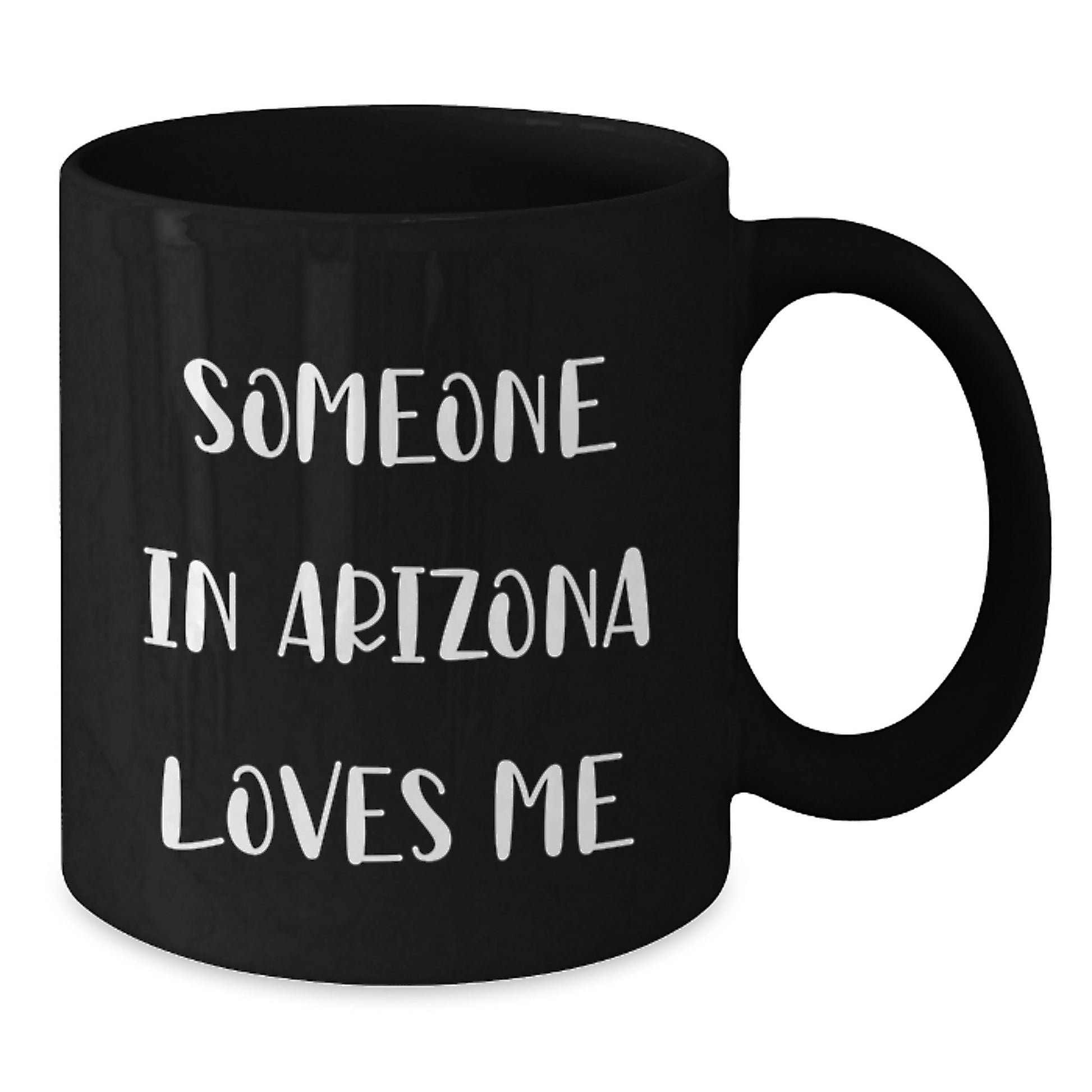 Arizona Love Funny Black Coffee Mug, Gift for Someone in Arizona - Birthday Unique Gifts from Friends, Family, or Coworkers - Additional