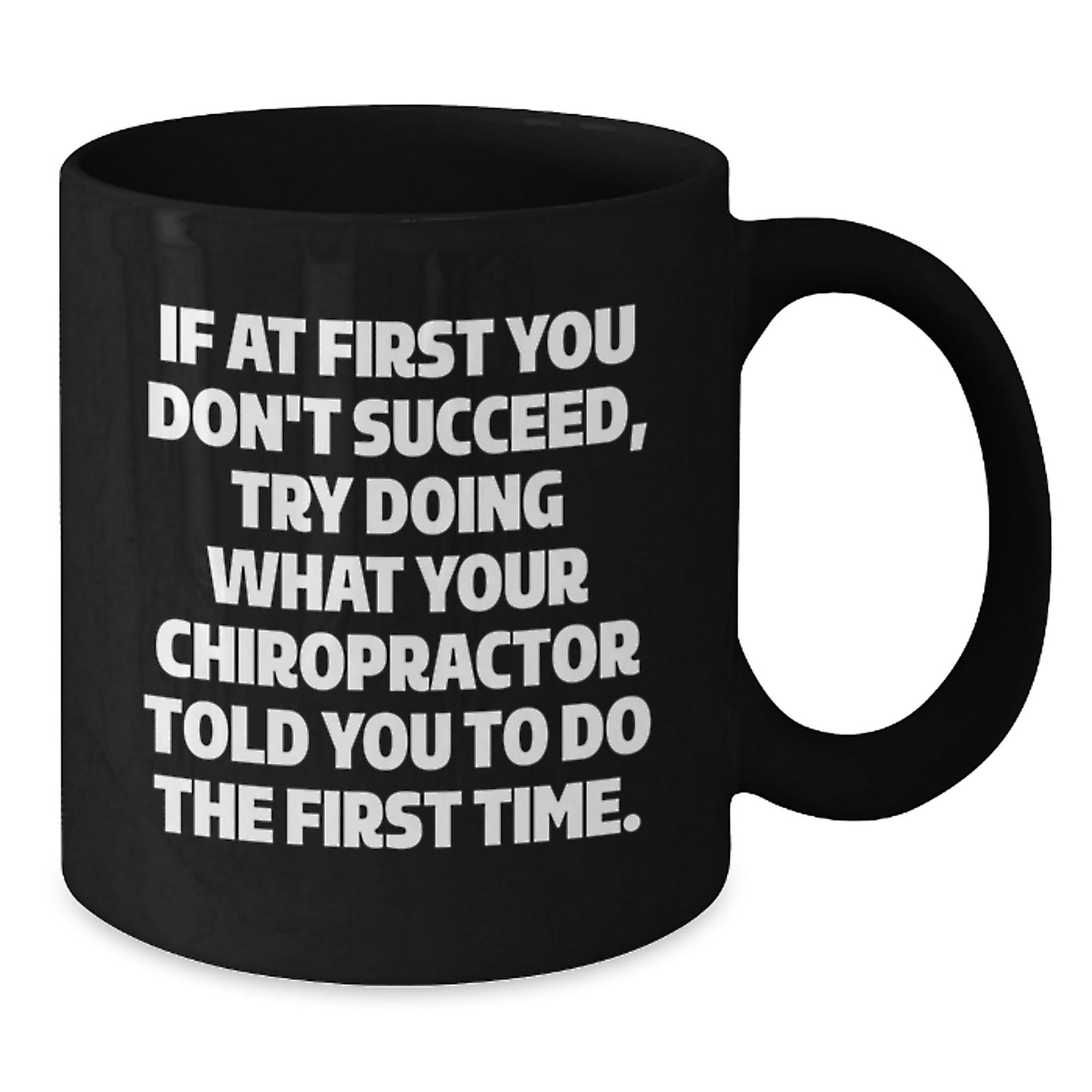 Funny Chiropractor Gifts from Family and Friends - Christmas Unique Mugs for Chiropractors to Enjoy Black Coffee - Additional