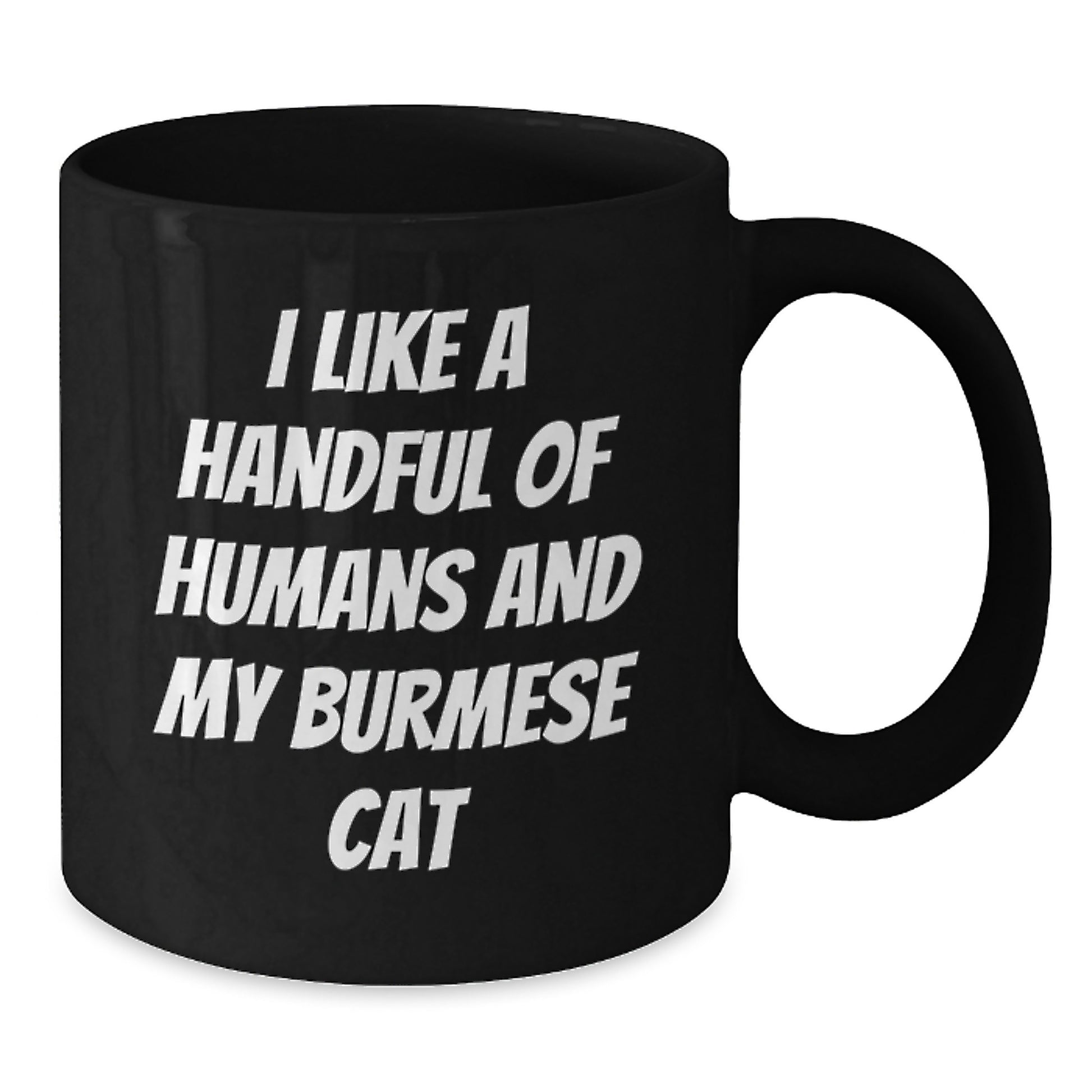 Funny Burmese Cat Gift for Men, Women, Friends, and Family - Black Coffee Mug - Christmas Unique Gifts from Lover of Burmese Cats - Additional