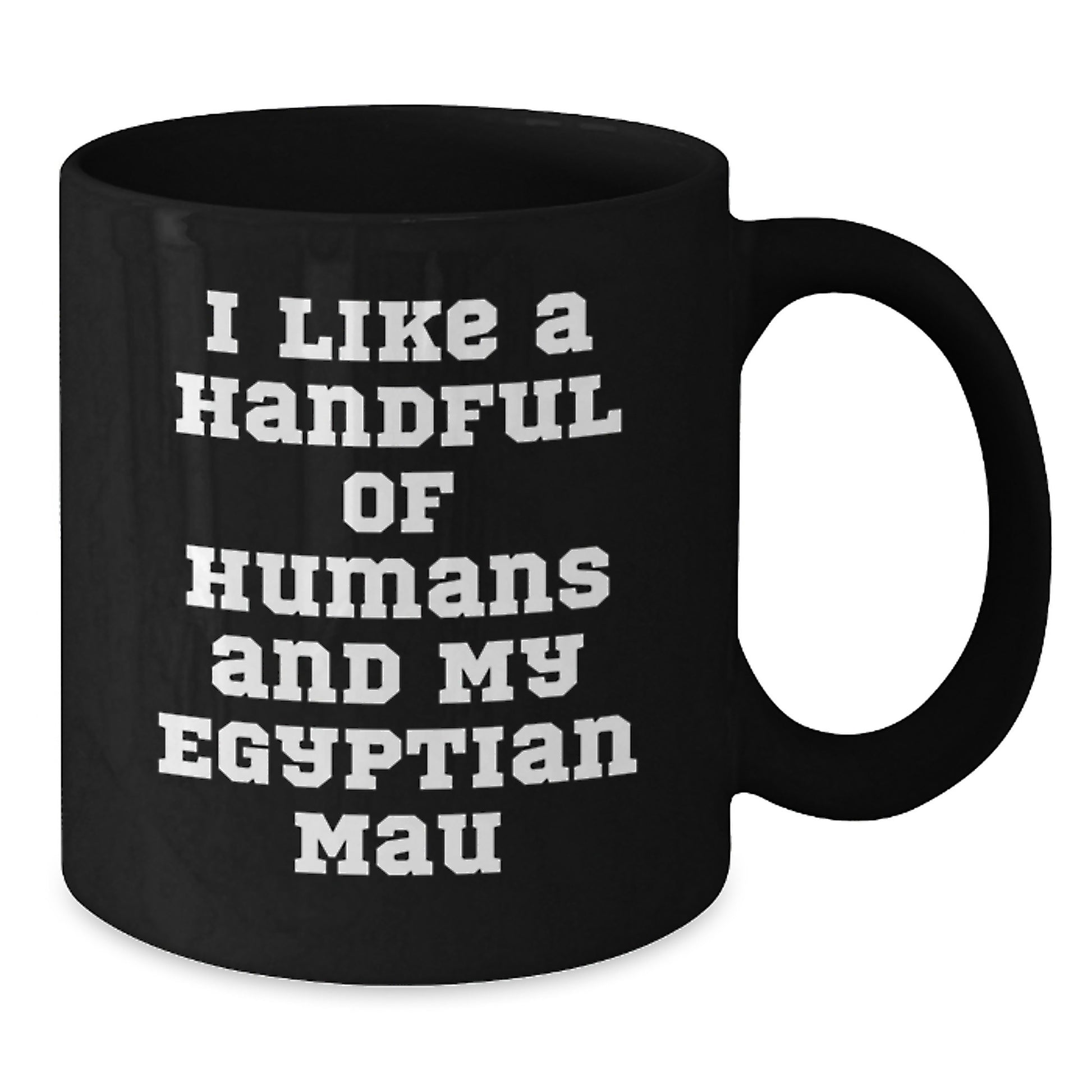 Egyptian Mau Cat Funny Quote Black Coffee Mug Gifts from Friends to Friends - Additional