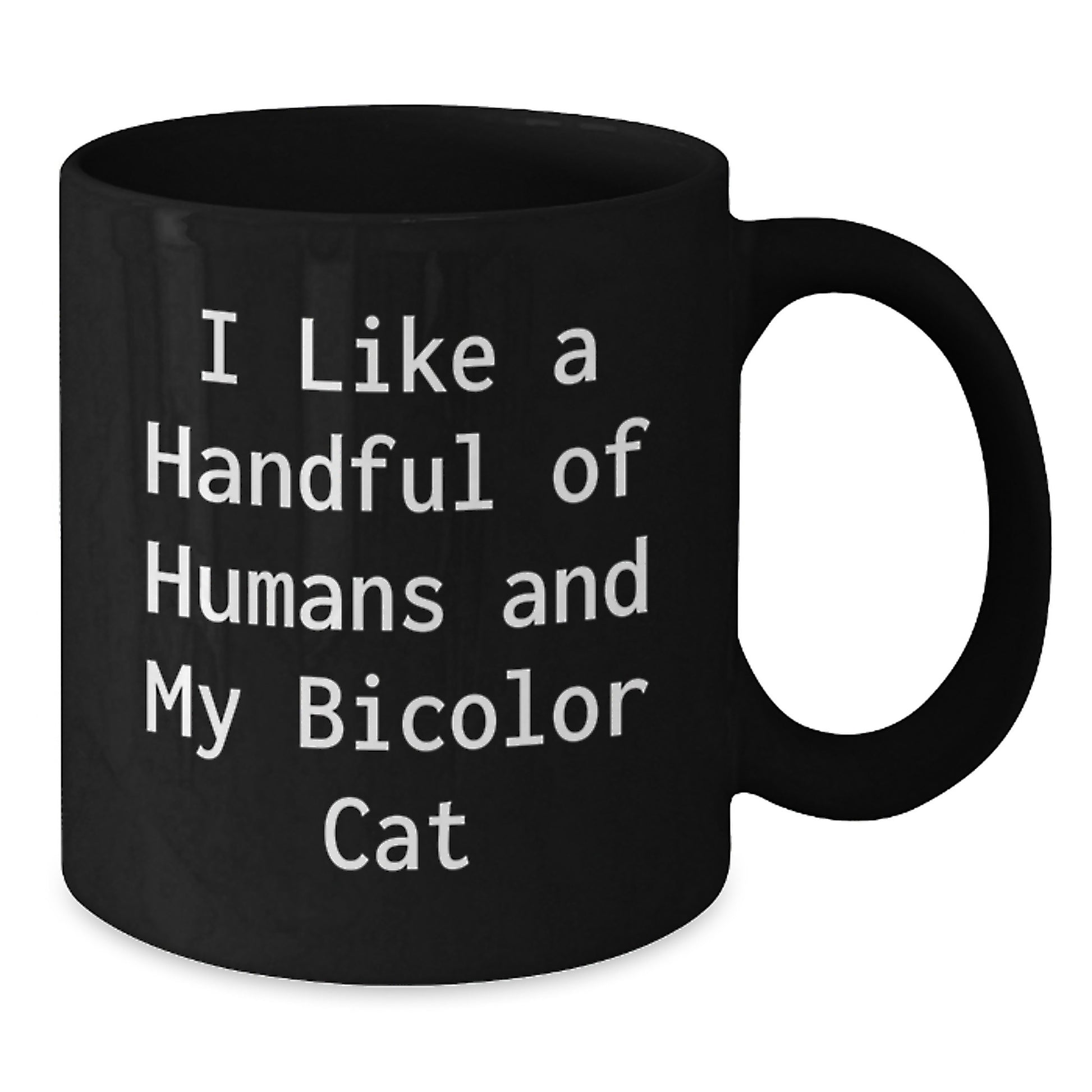 Funny Bicolor Cat Gifts from Men to Women, Unique Black Coffee Mugs for Bicolor Cat Lovers, Inspirational Christmas Unique Gifts - Additional