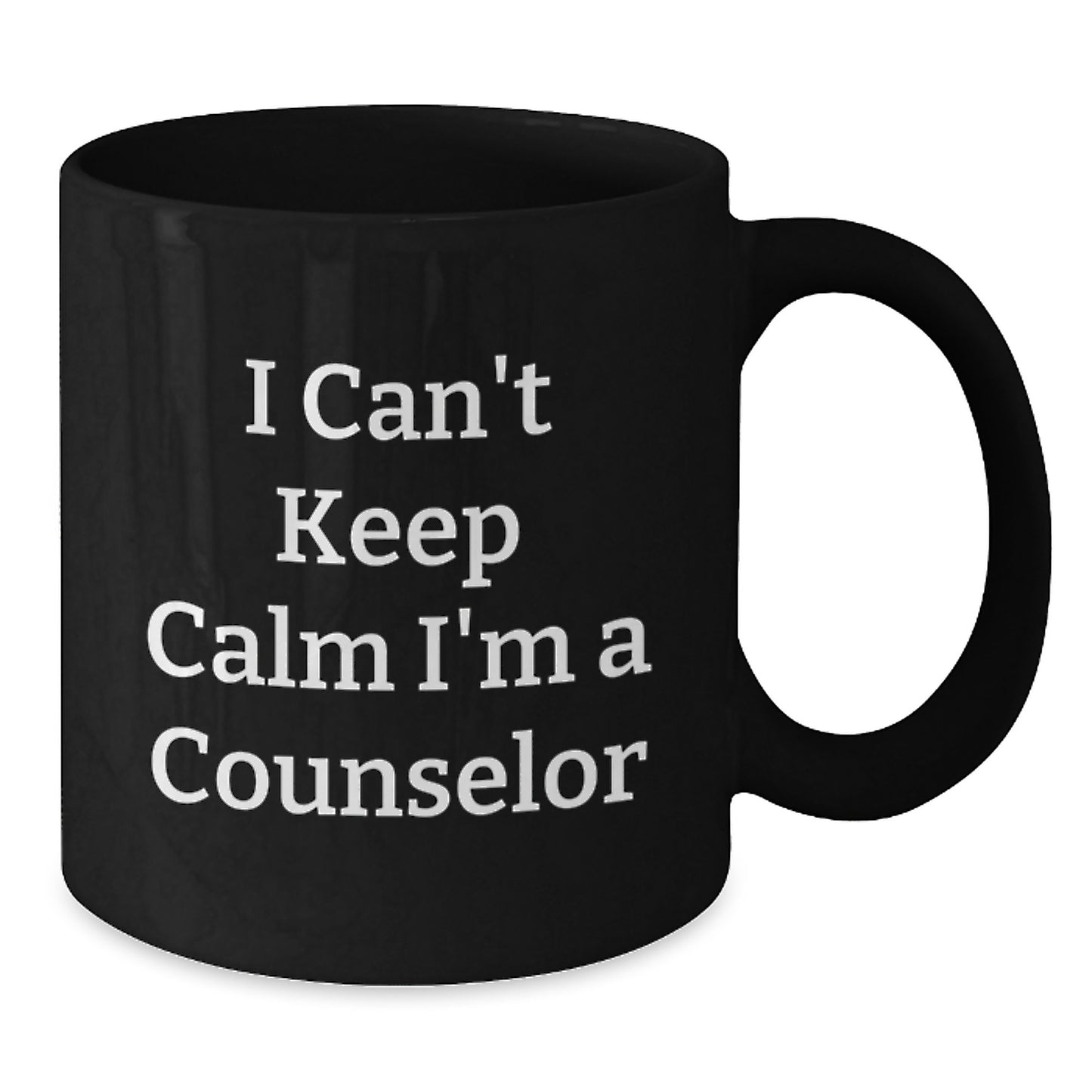 Cute Funny Black Coffee Mug - Gifts from Men - I'm A Counselor, Christmas Unique Gifts, Counselor Office Decor, Counselor Gifts for Women, Black Ceramic Mug, Microwave and Dishwasher Safe - Additional