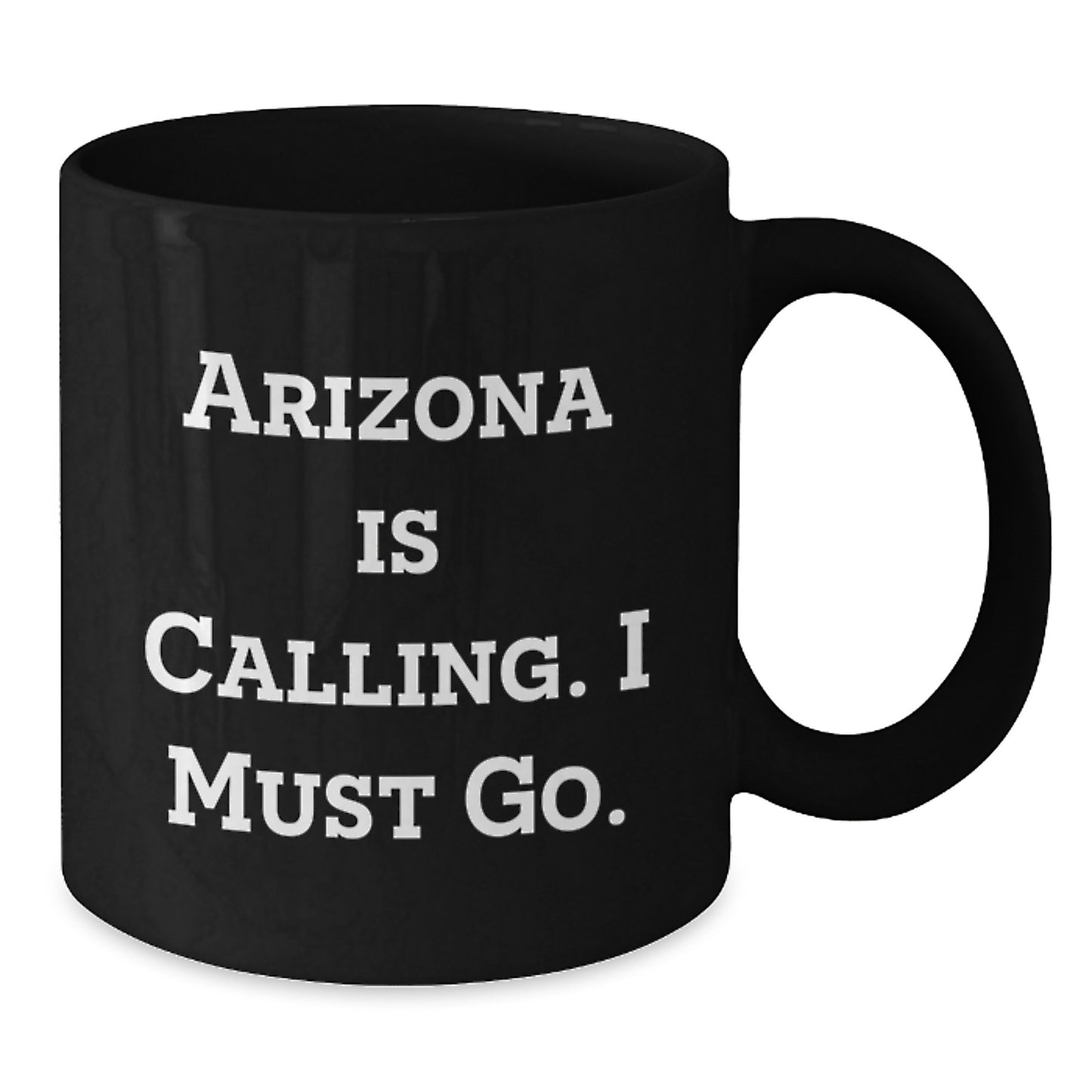 Arizona Gifts for Men Friends Family - Funny 'Arizona Is Calling' Black Coffee Mug, Christmas Unique Presents for Women Coworkers - Additional