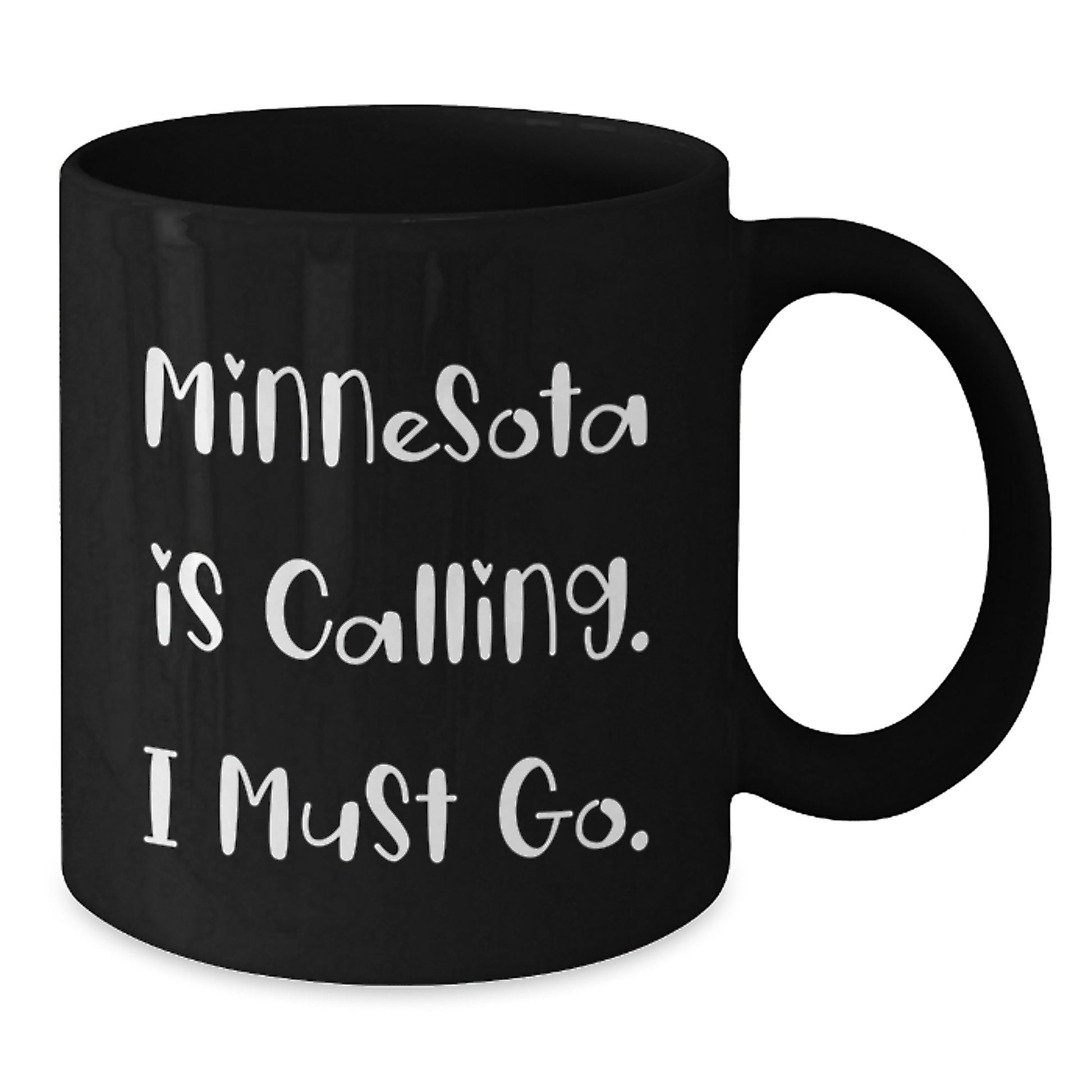 Minnesota Gifts for Grads - Funny 'Minnesota Is Calling. I Must Go.' Black Coffee Mug, Perfect for Friends, Family, or Coworkers - Additional