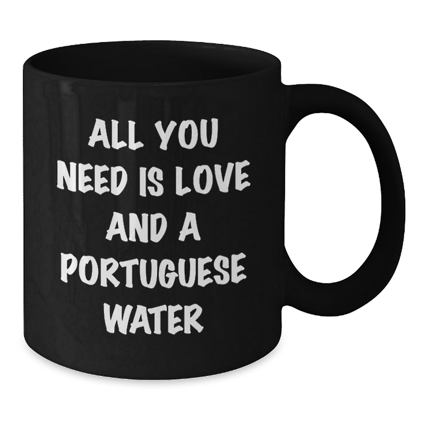 Portuguese Water Dog Lovers Funny Black Coffee Mug Gifts from Friends and Family for Birthday - Additional