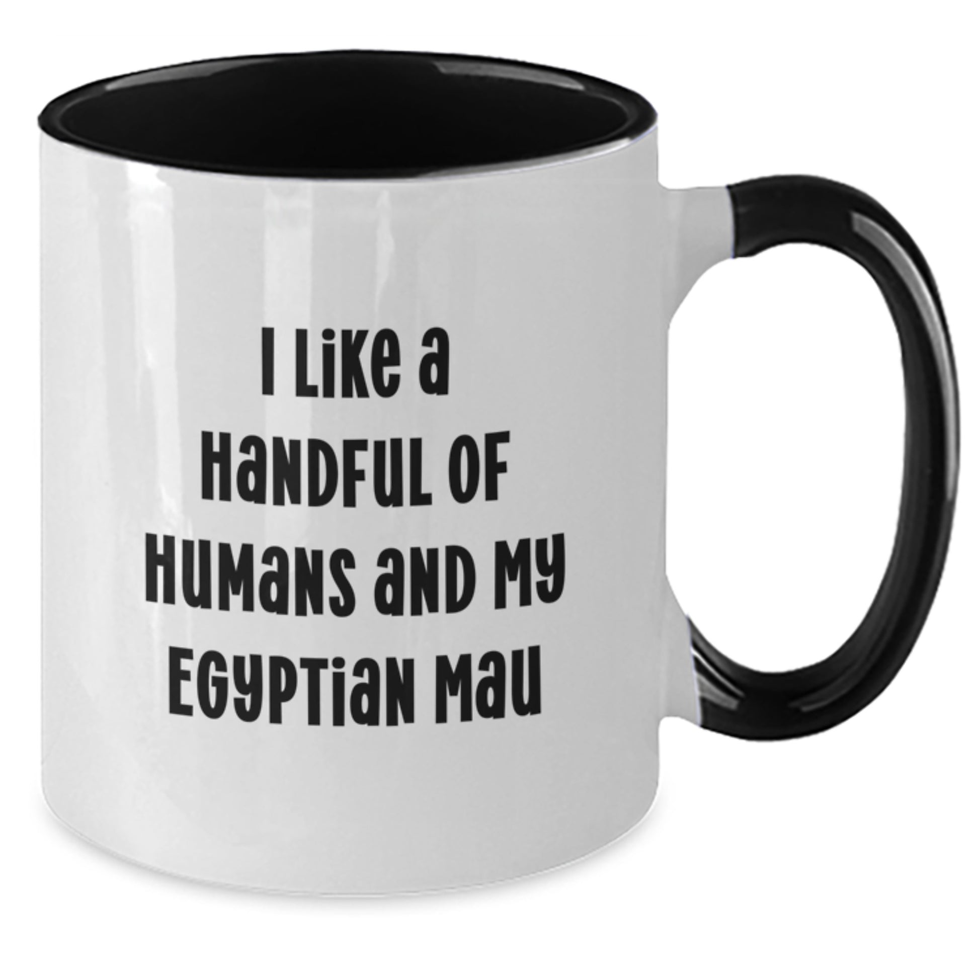 Funny Egyptian Mau Cat Gifts for Men, Women, Friends, and Family - Egyptian Mau Cat Lover Two Tone Coffee Mug, Christmas Unique Gifts from Men, Women, Friends, and Family - Additional