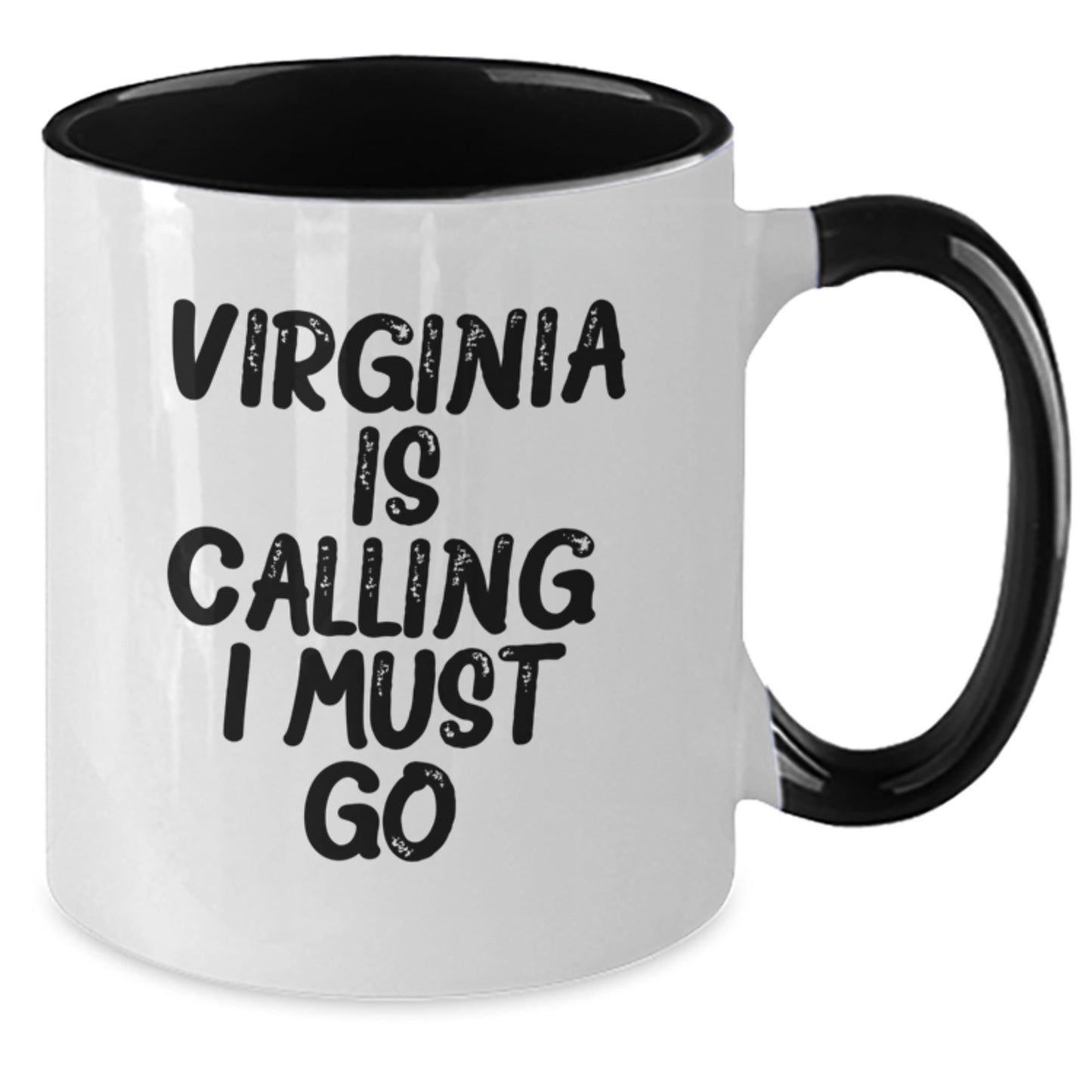 Virginia Gifts - Two Tone Coffee Mug - 'Virginia Is Calling. I Must Go.' Funny Graduation Mugs from Friends to Family - Additional