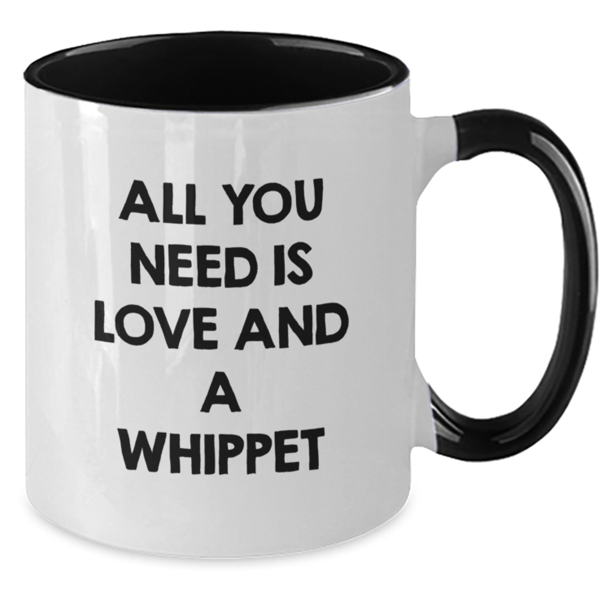 Whippet Dog Lovers Funny Gifts from Friends for Graduation Unique Two Tone Coffee Mugs - Additional