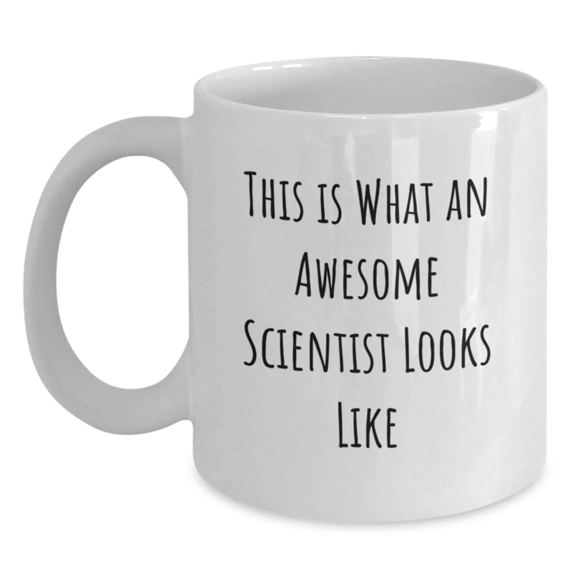 Funny Scientist Gifts for Men from Family - White Coffee Mug for Graduation - Main