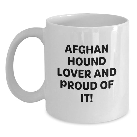 Funny Afghan Hound Dog Lovers Gifts from Family, White Coffee Mugs for Afghan Hound Dog Enthusiasts, Birthday Unique Gifts - Main