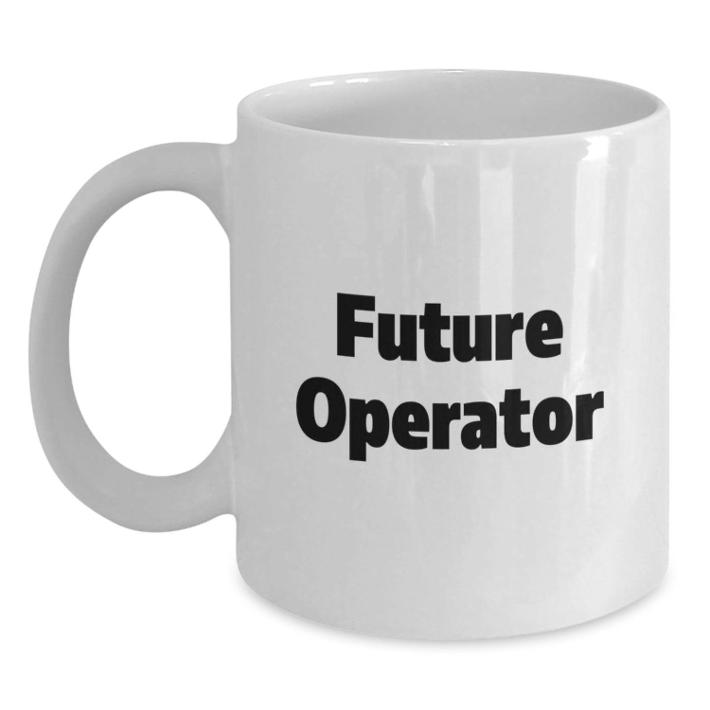Funny Operator Gifts from Friends White Coffee Mugs for Operator Christmas Unique Presents - Main