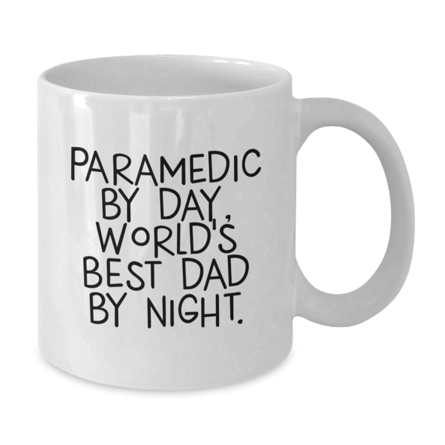 Rescue Worker Humor Gifts from Men to World's Best Dad, Funny White Coffee Mug for Graduation - Additional