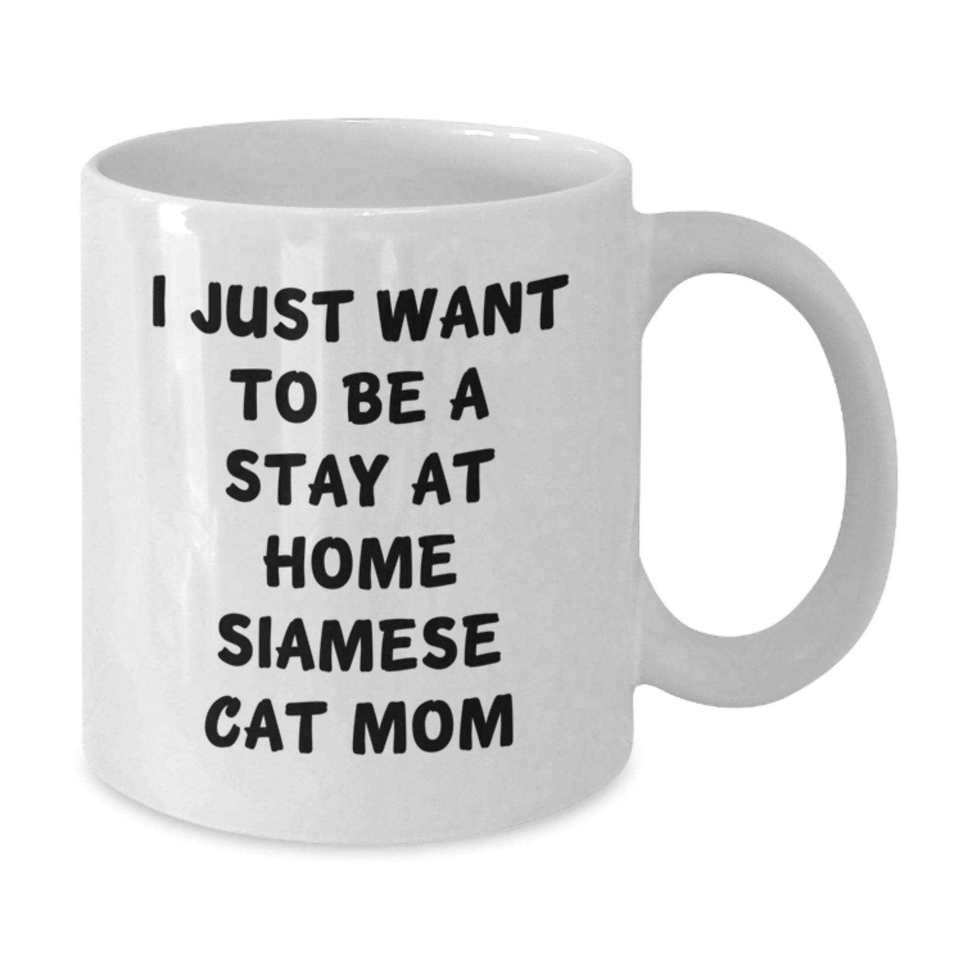 Funny Siamese Cat Mom White Coffee Mug Gifts from Friends, Gifts for Siamese Cat Lovers, Perfect Graduation Unique Gifts for Her - Additional