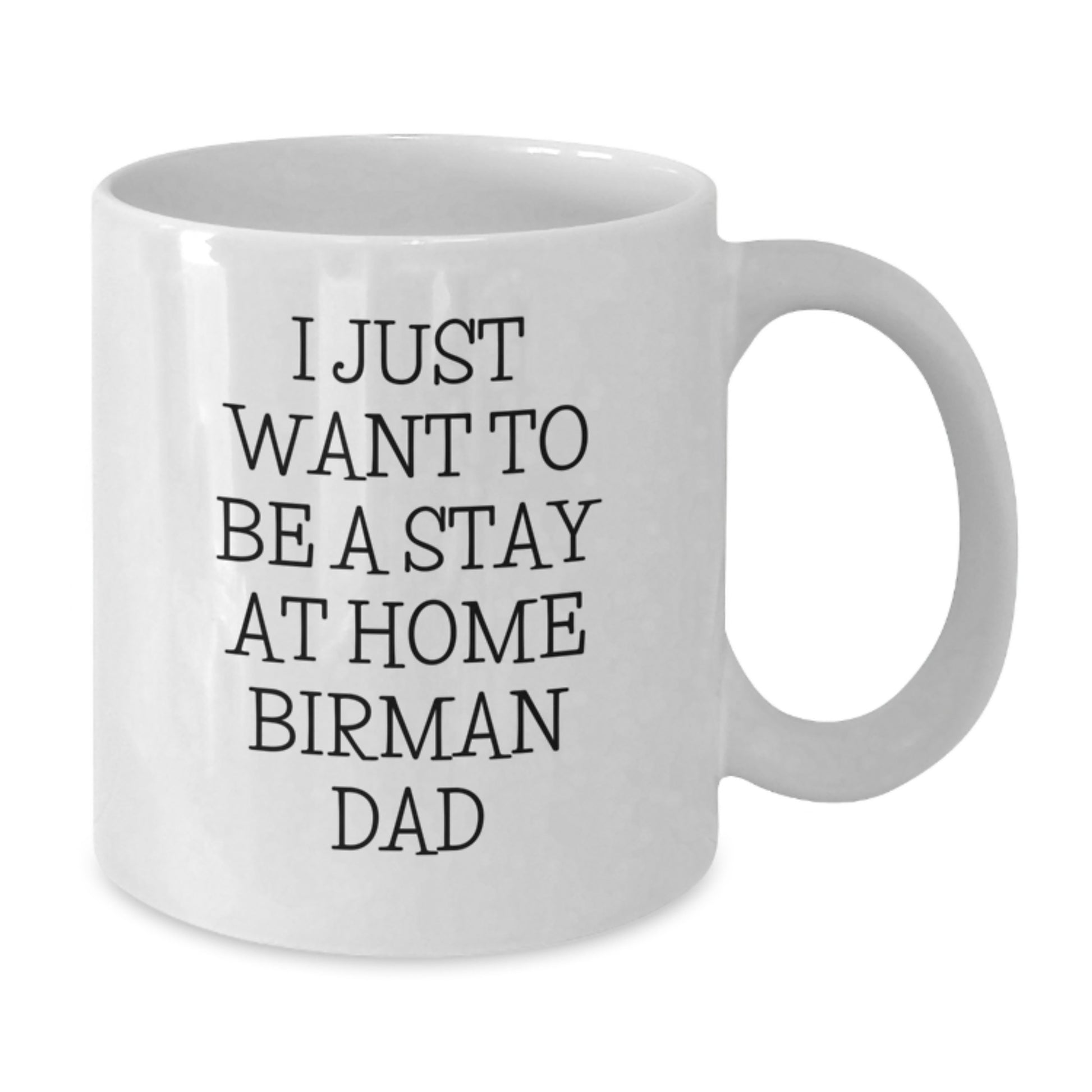 Funny Birman Cat Gifts for Men White Coffee Mug, Gifts from Dad, Christmas Unique Mugs - Additional