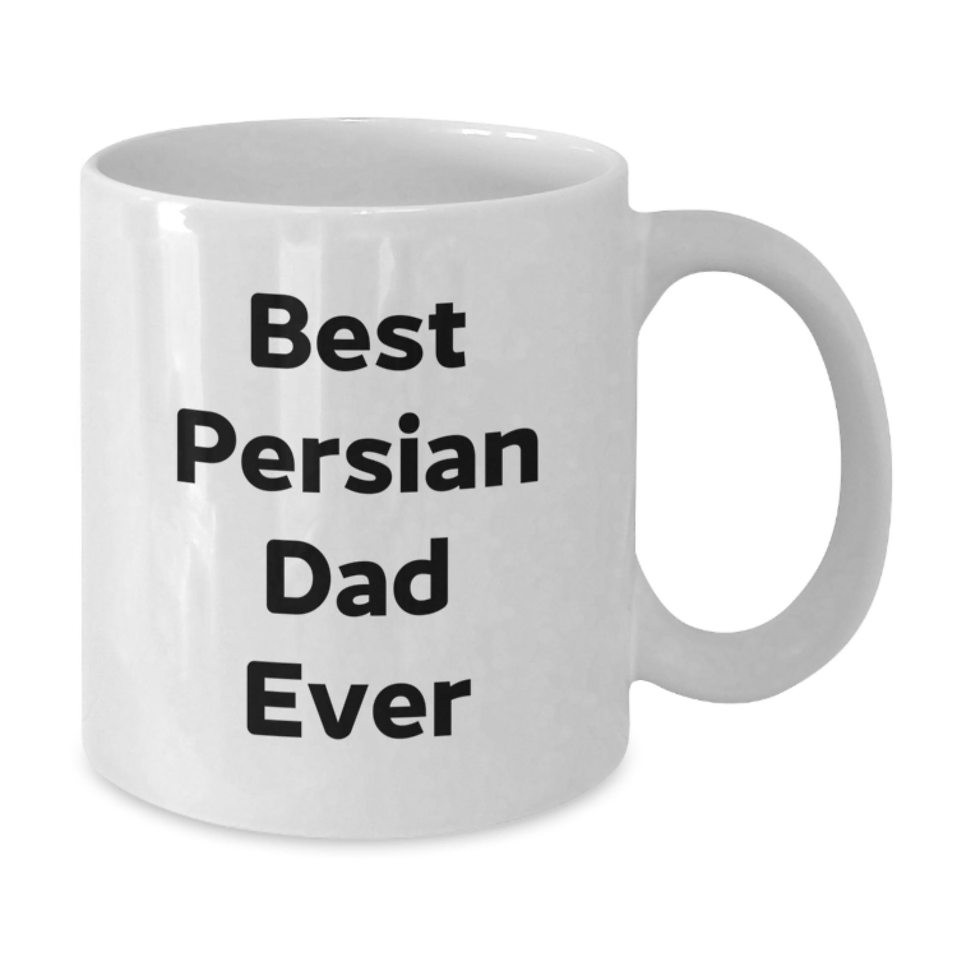 Funny Persian Cat Lover Gifts from Dad for Birthday, White Coffee Mug with 'Best Persian Dad Ever' Quote - Additional