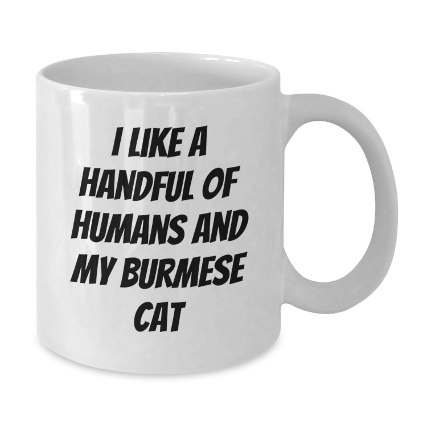 Funny Burmese Cat Gifts from Men to Women, White Coffee Mug for Christmas Unique Presents - Additional