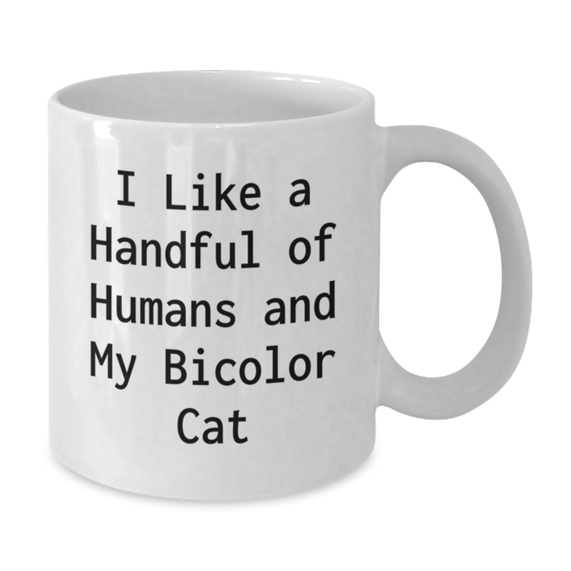 Funny Bicolor Cat Gifts for Cat Lovers from the Heart - White Coffee Mug, 11oz/15oz - Additional