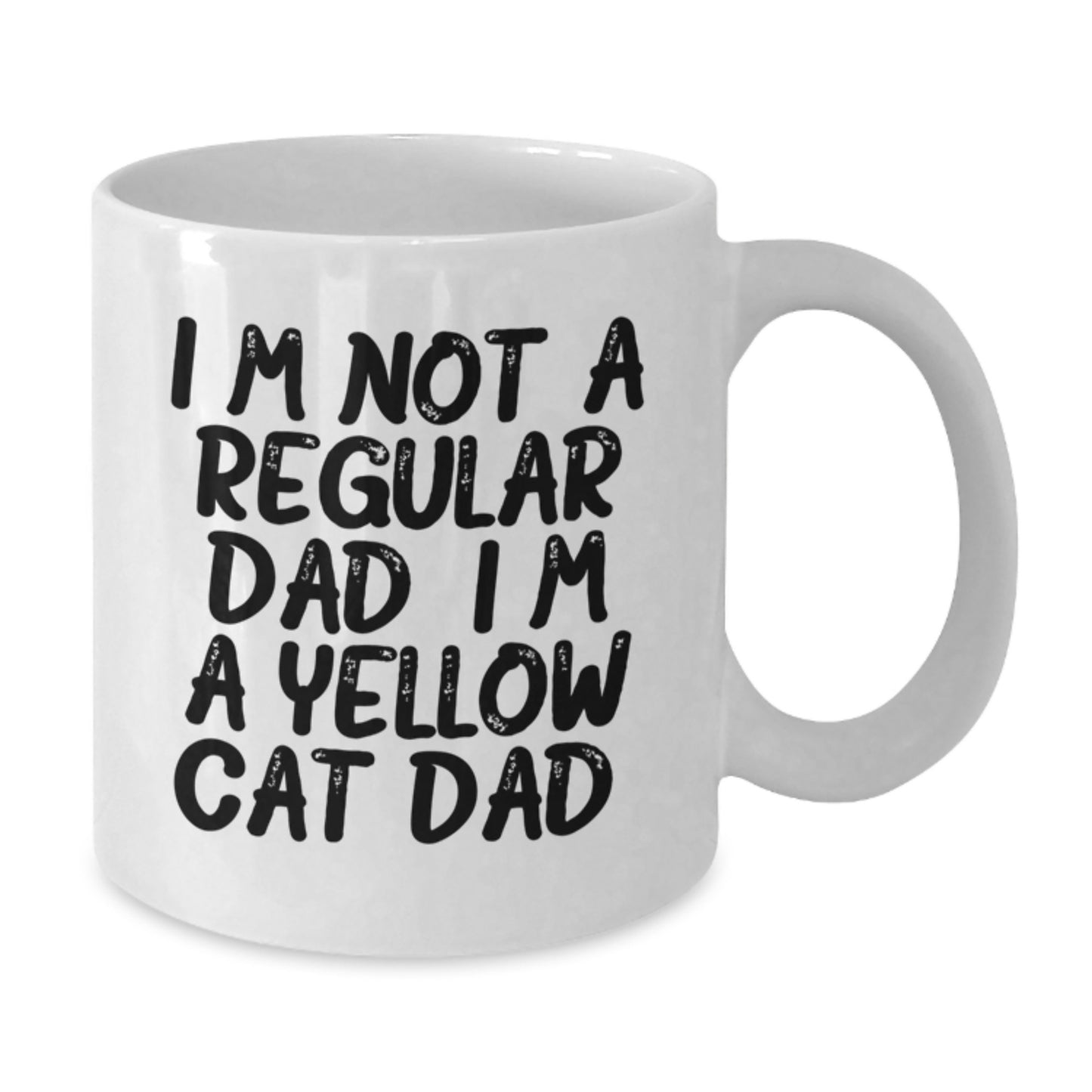Yellow Cat Dad Funny Gifts from Friends for Yellow Cat Lovers, White Coffee Mug, Birthday Unique Gift Ideas - Additional