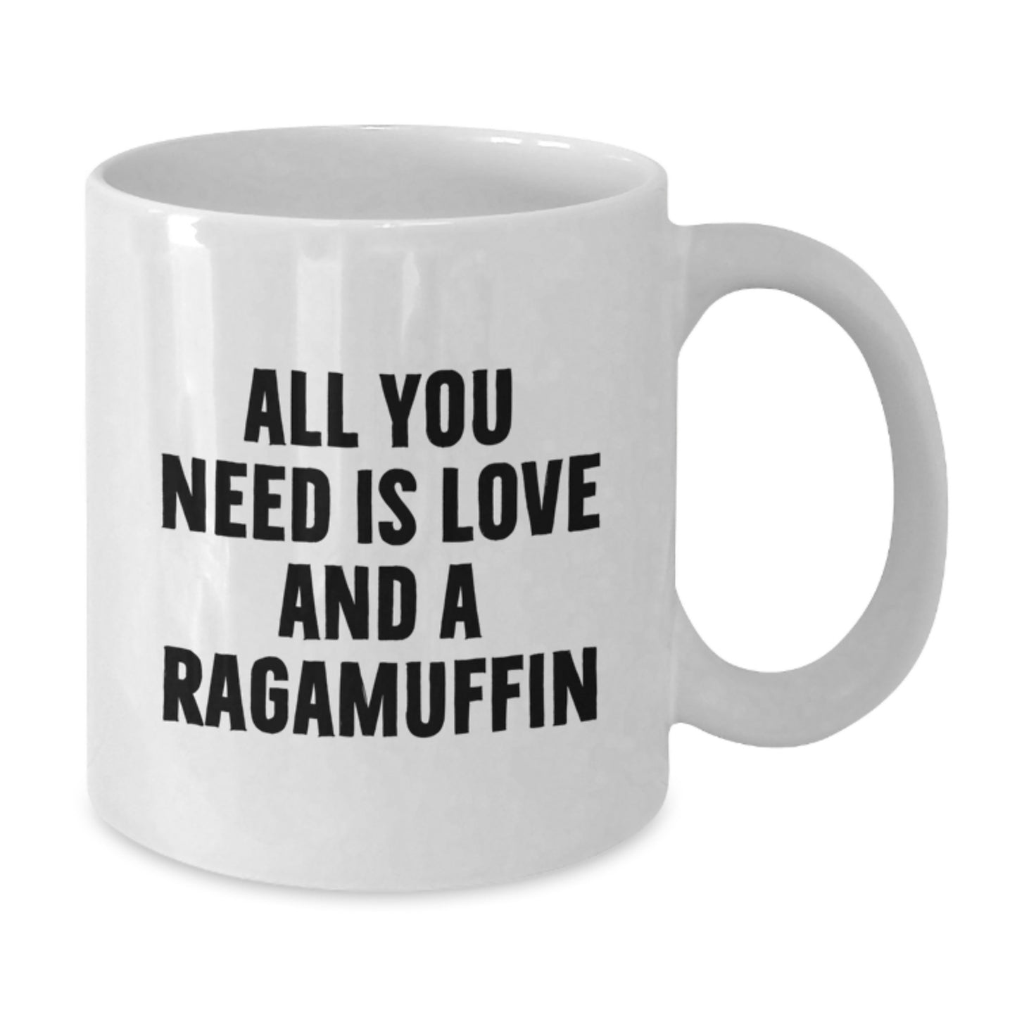 Ragamuffin Cat Gifts, Funny Quote White Coffee Mugs for Graduation, Gifts from Friends, Gifts for Men, Women, Coworkers, Family - All You Need Is Love And A Ragamuffin - Additional