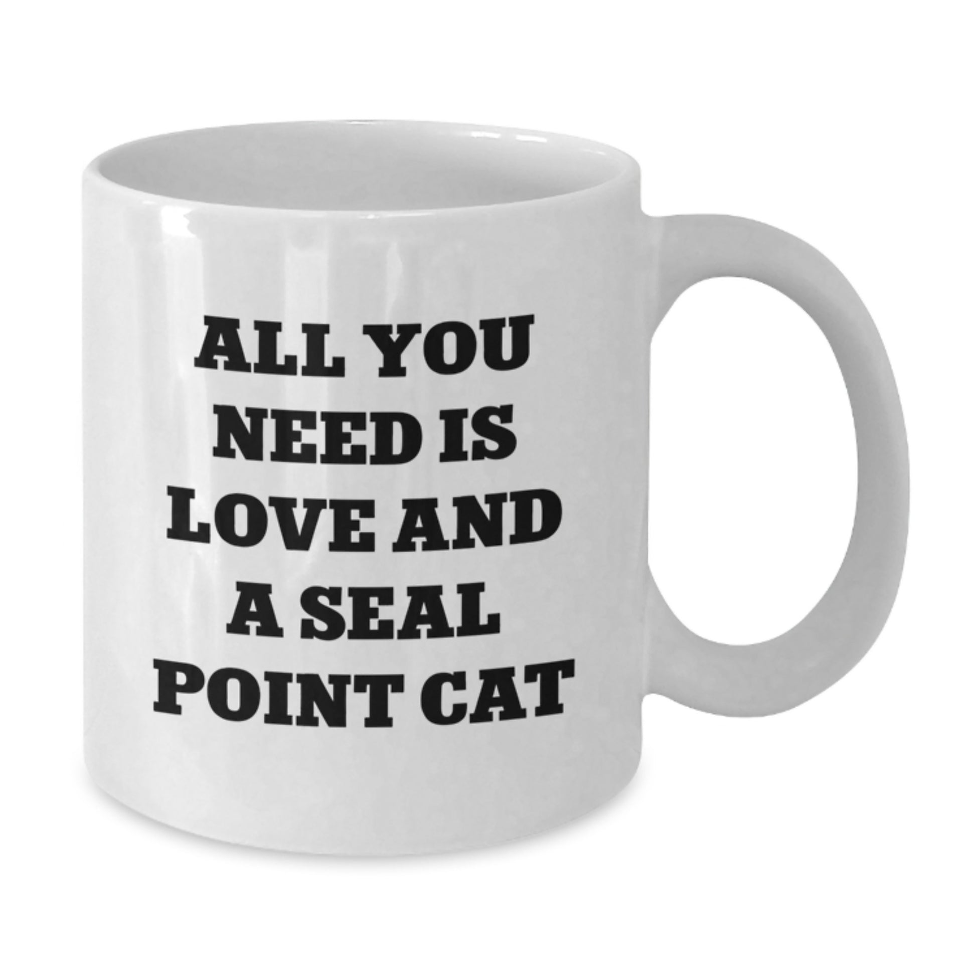 Seal Point Cat Gifts from Friends for Graduation Unique Seal Point Cat Lovers, Funny White Coffee Mug - Additional