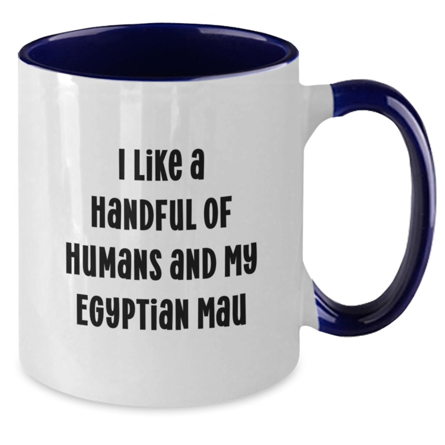 Funny Egyptian Mau Cat Gifts for Men, Women, Friends, and Family - Egyptian Mau Cat Lover Two Tone Coffee Mug, Christmas Unique Gifts from Men, Women, Friends, and Family - Additional