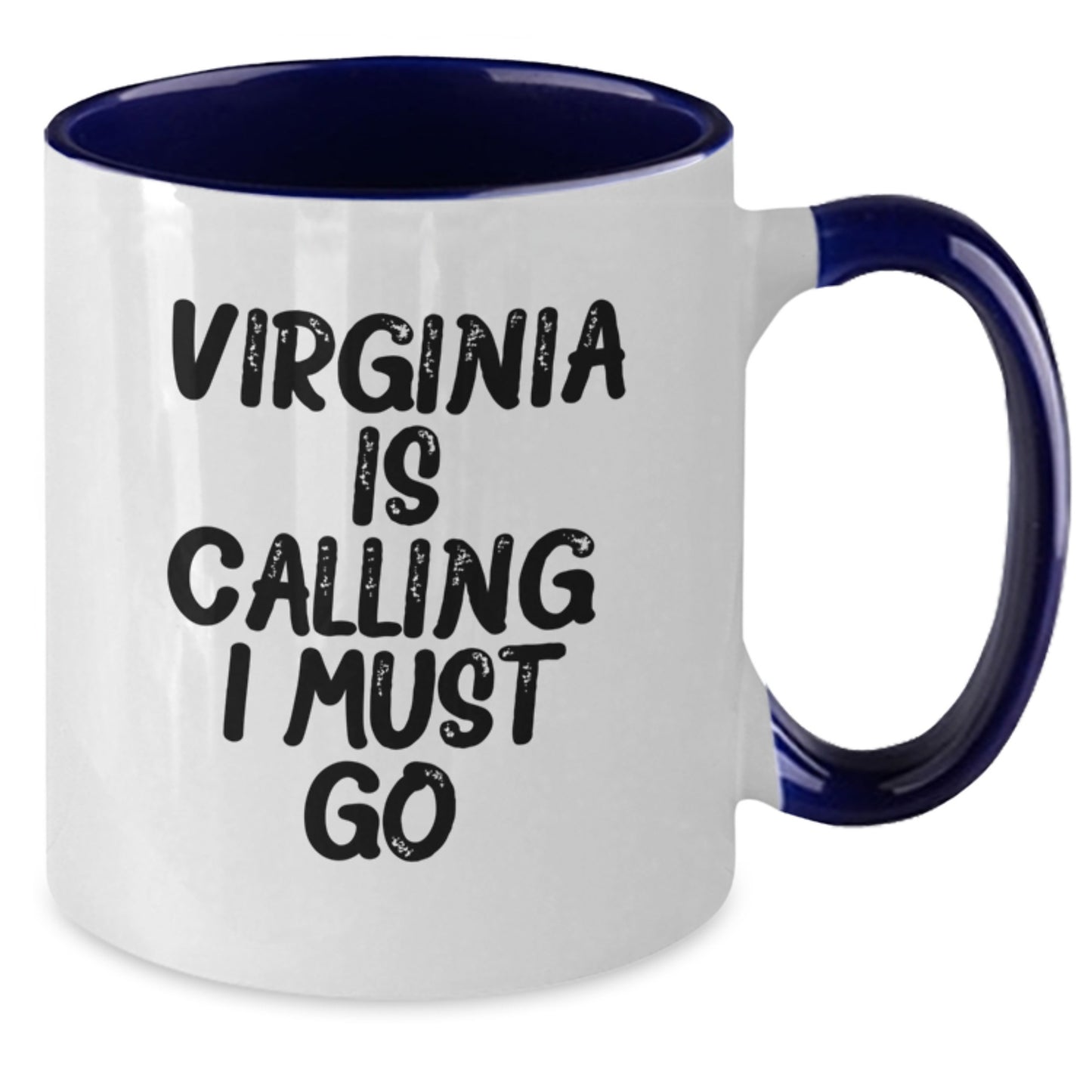 Virginia Gifts - Two Tone Coffee Mug - 'Virginia Is Calling. I Must Go.' Funny Graduation Mugs from Friends to Family - Additional