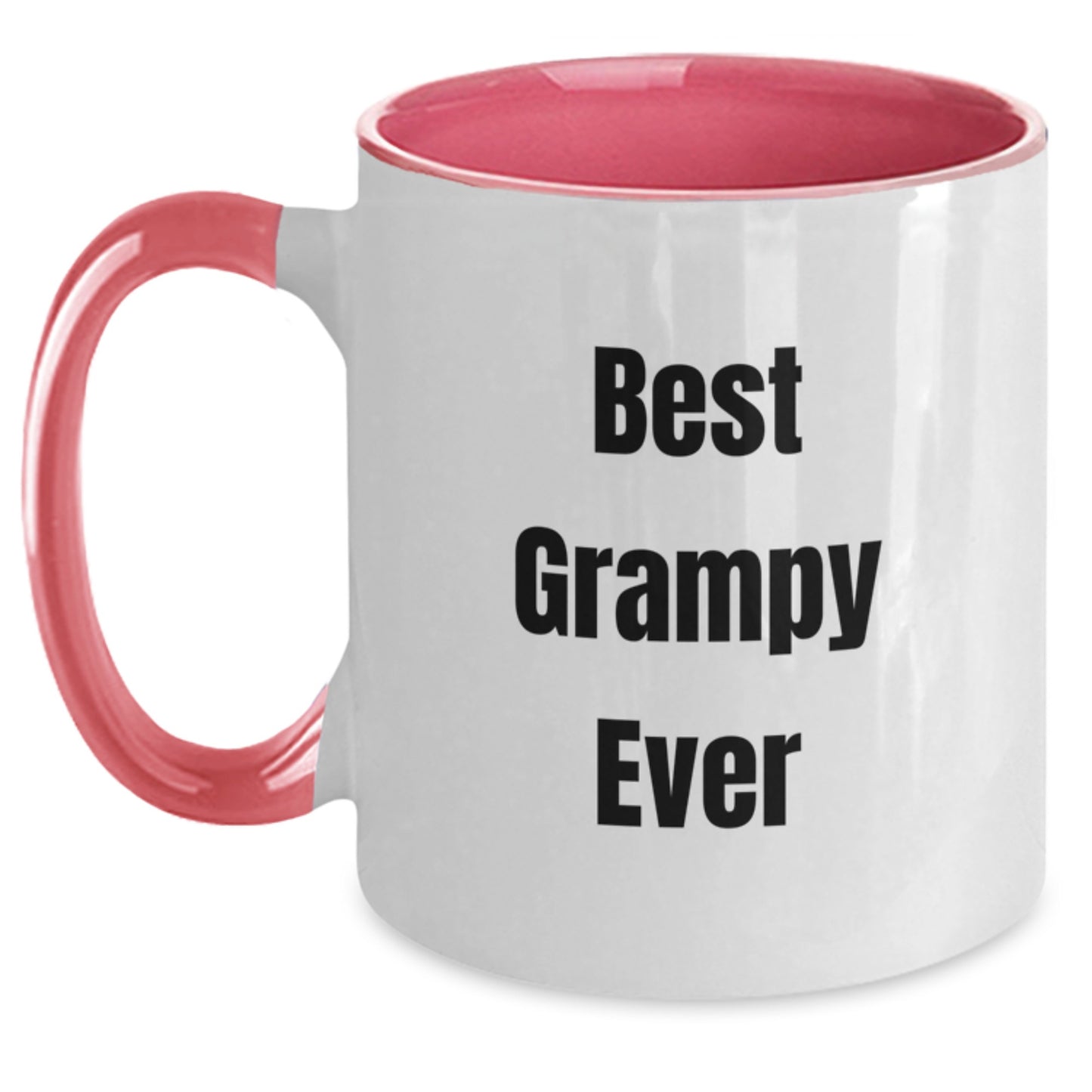 Funny Grampy Gifts from Men to Grampy, Best Grampy Ever Quote Two Tone Coffee Mug, Christmas Unique Presents for Grandpa - Main