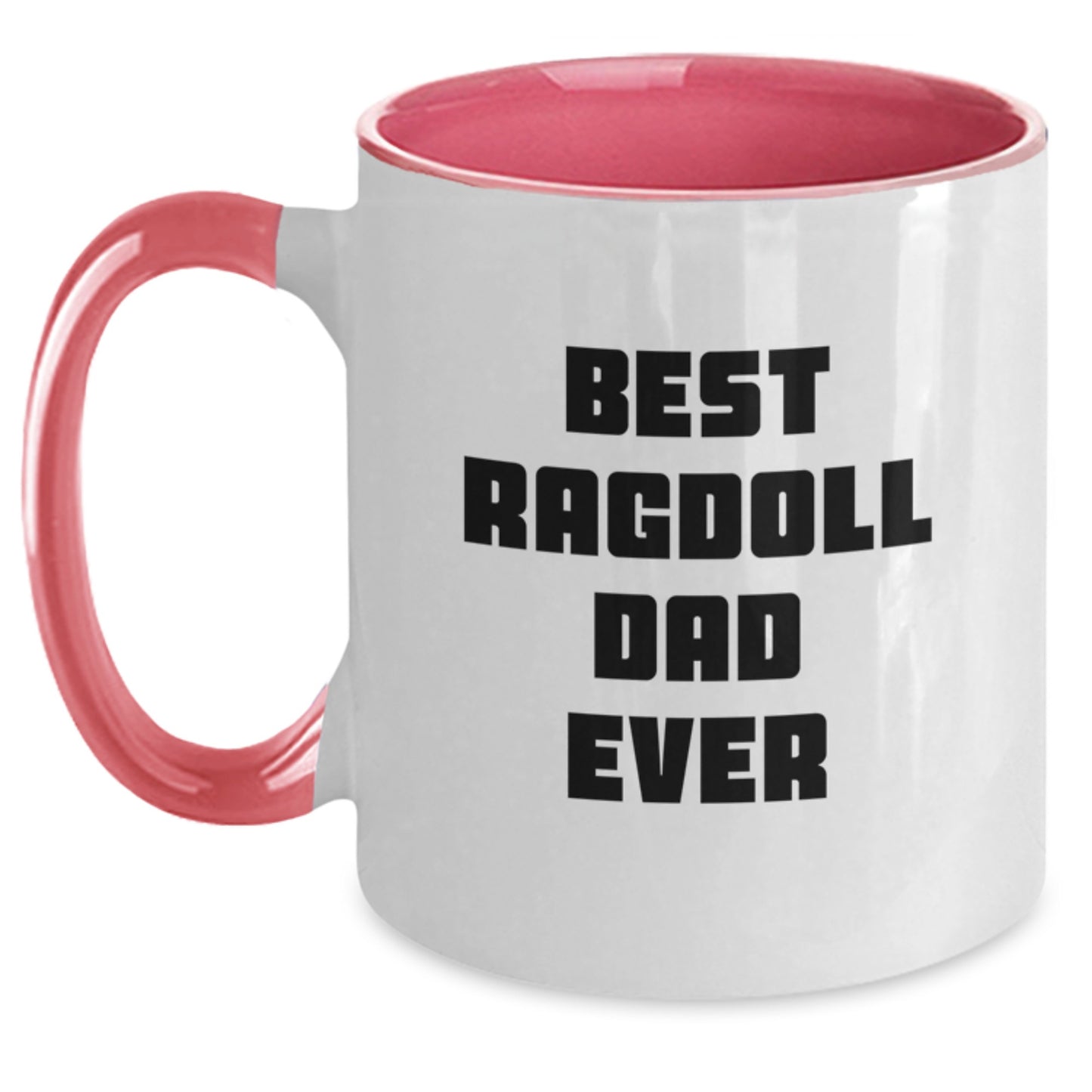 Funny Ragdoll Cat Gifts for Best Ragdoll Dad Ever, Two Tone Coffee Mug, Birthday Unique Gifts from Friends - Main