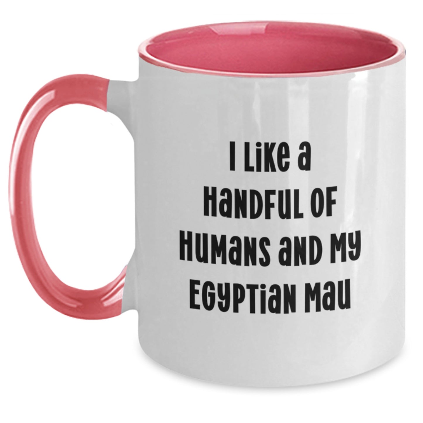 Funny Egyptian Mau Cat Gifts for Men, Women, Friends, and Family - Egyptian Mau Cat Lover Two Tone Coffee Mug, Christmas Unique Gifts from Men, Women, Friends, and Family - Main