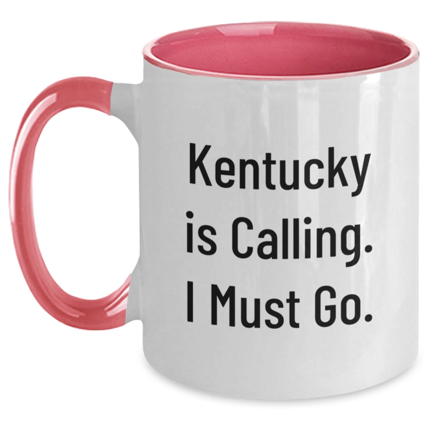 Kentucky Calling, Funny Two Tone Coffee Mug Gifts from Friends for Men Women Family Friends Graduation - Main