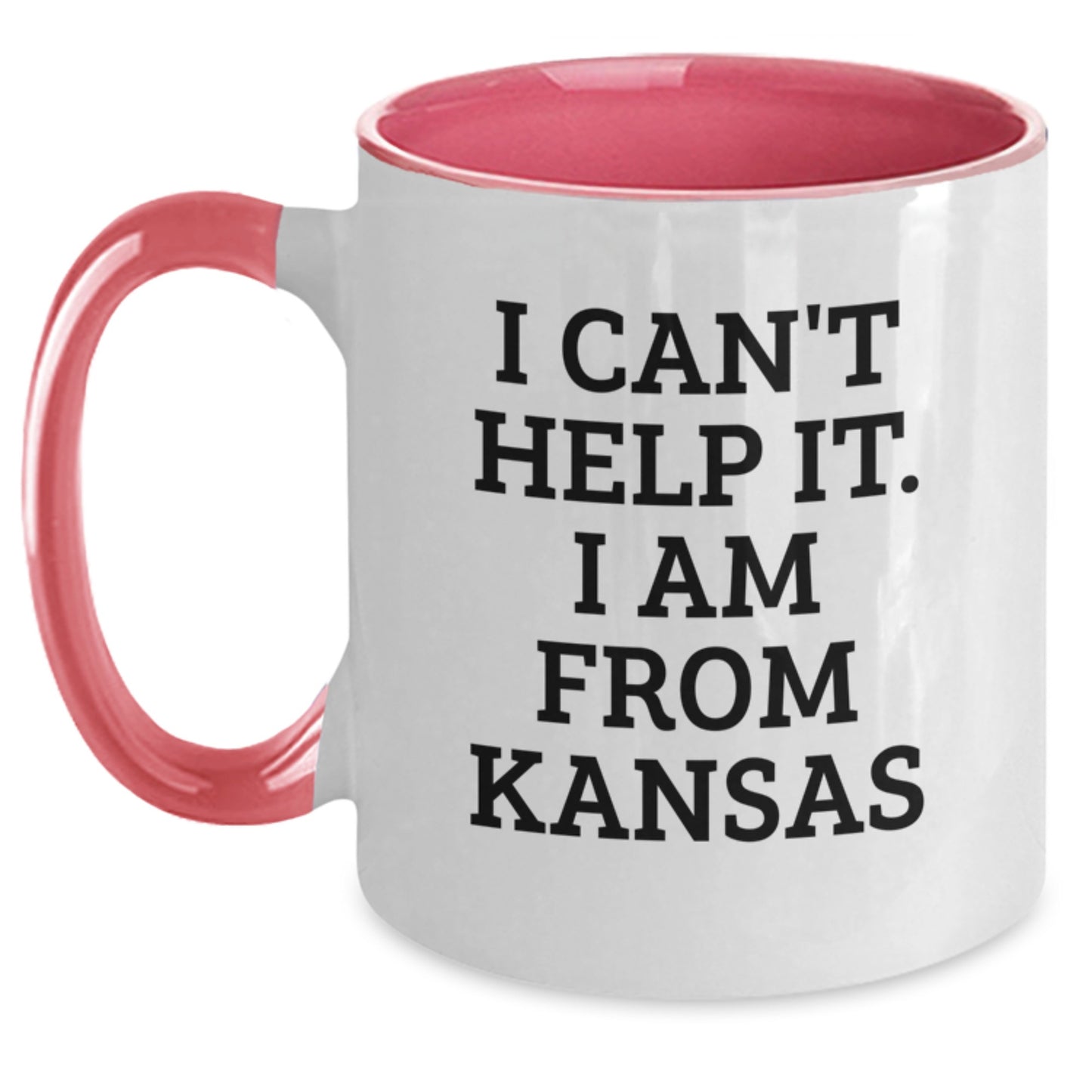 Funny Kansas Quotes Two Tone Coffee Mugs, Gifts from Friends and Family for Kansas Men and Women, Unique Graduation Gifts for Kansas State University Students - Main