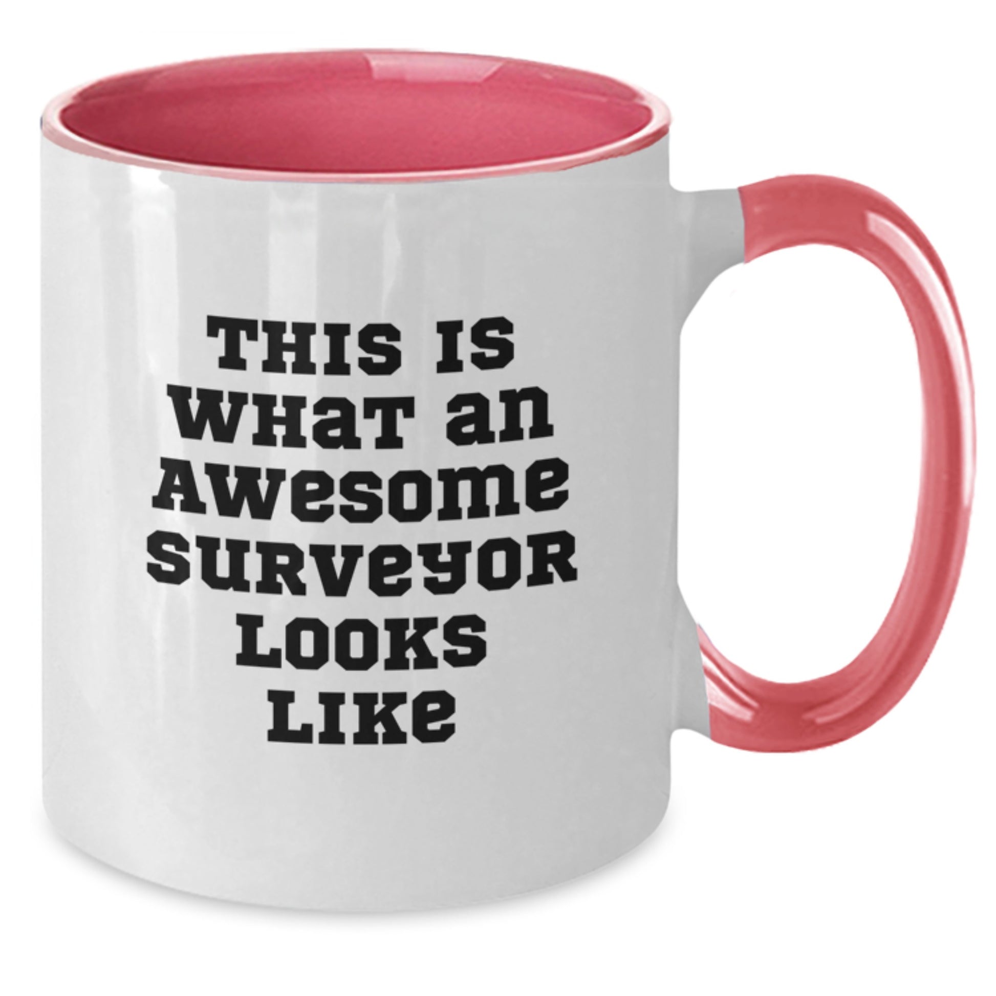 Funny Surveyor Gifts - This Is What An Awesome Surveyor Looks Like, Two Tone Coffee Mug for Surveyor Lovers, Graduation Unique Gifts from Friends, Coworkers, Family - Additional