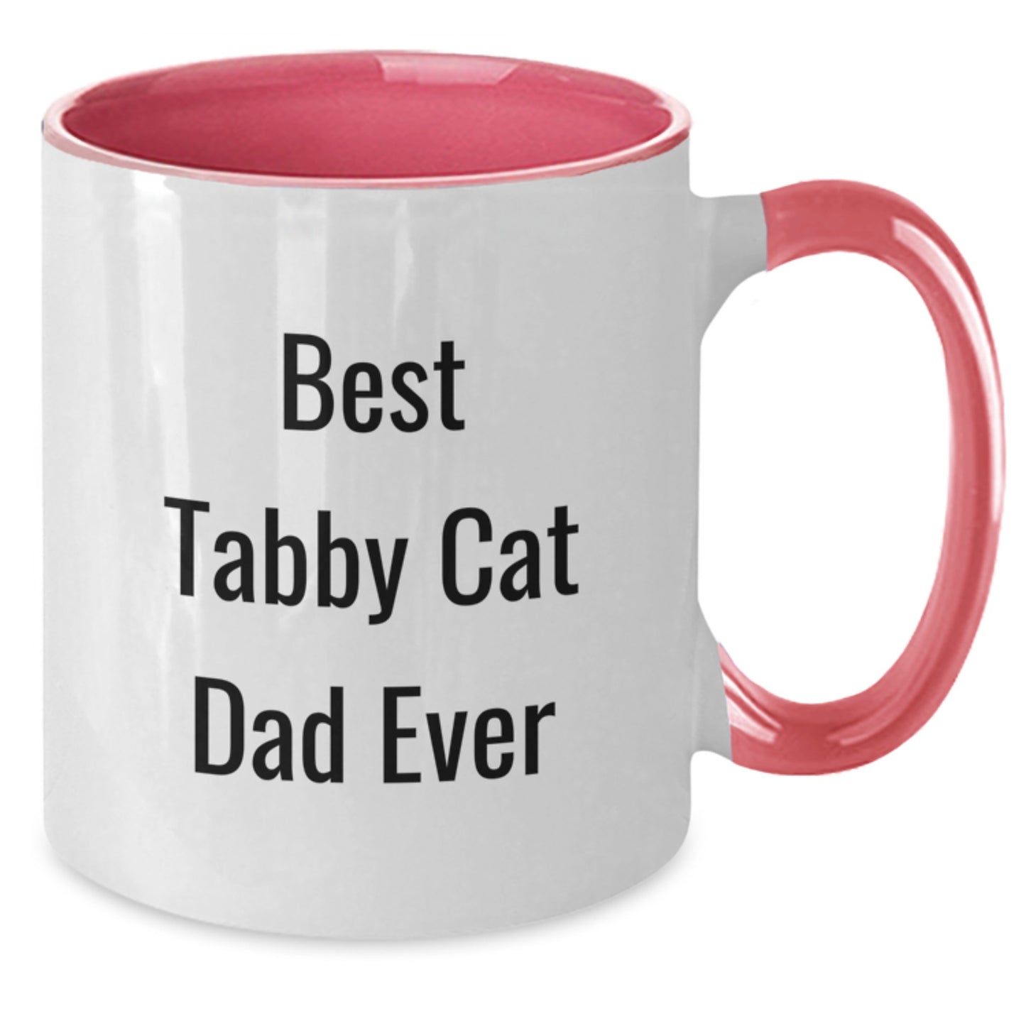 Tabby Cat Dad Ever Funny Gifts for Men, Women, Friends from Best Tabby Cat Two Tone Coffee Mug Birthday Unique Gifts - Additional